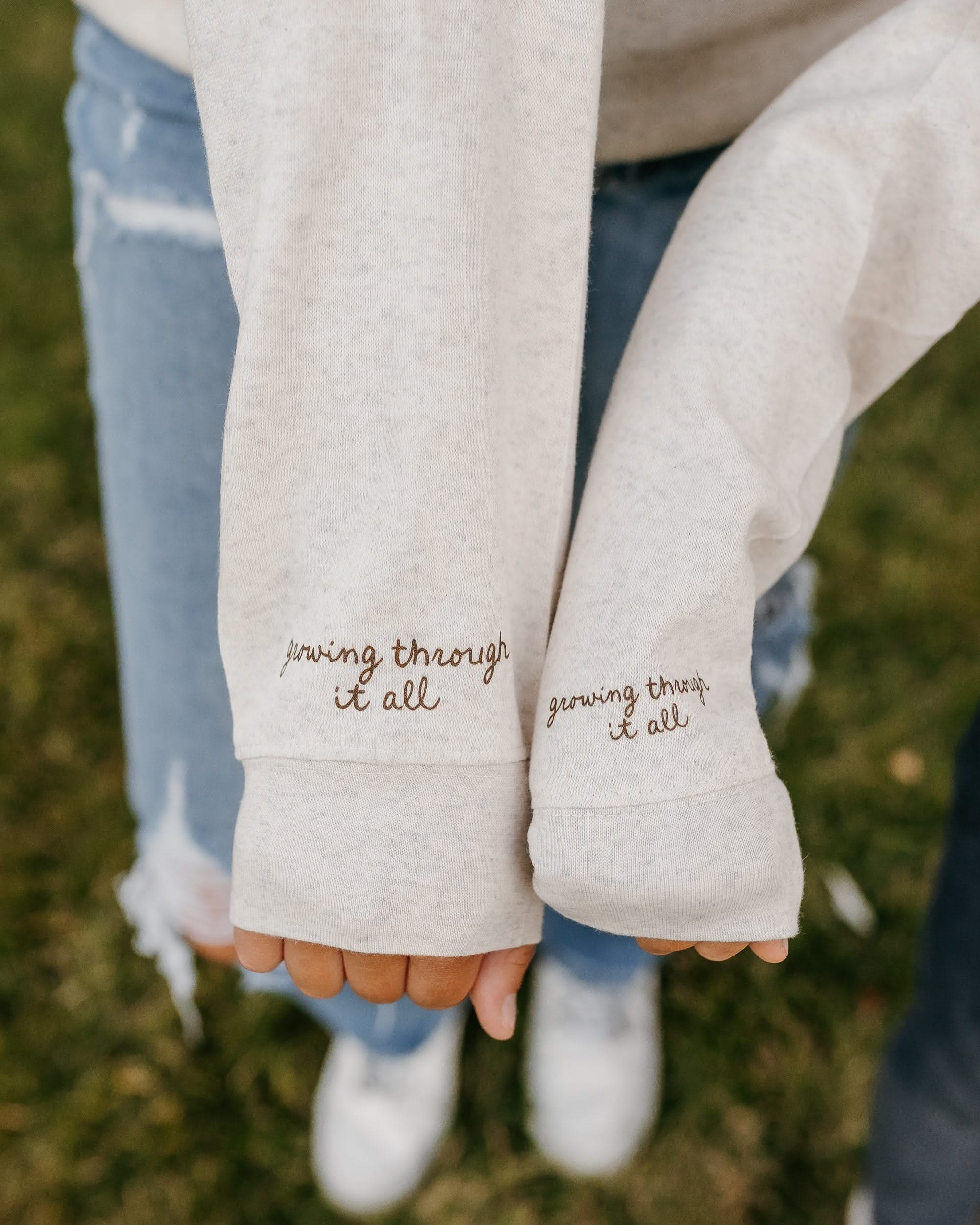 Times and Seasons (f&wd) - Natural Heather - Set of 2 ELEVATED Fleece Sweaters Little Mama Shirt Shop