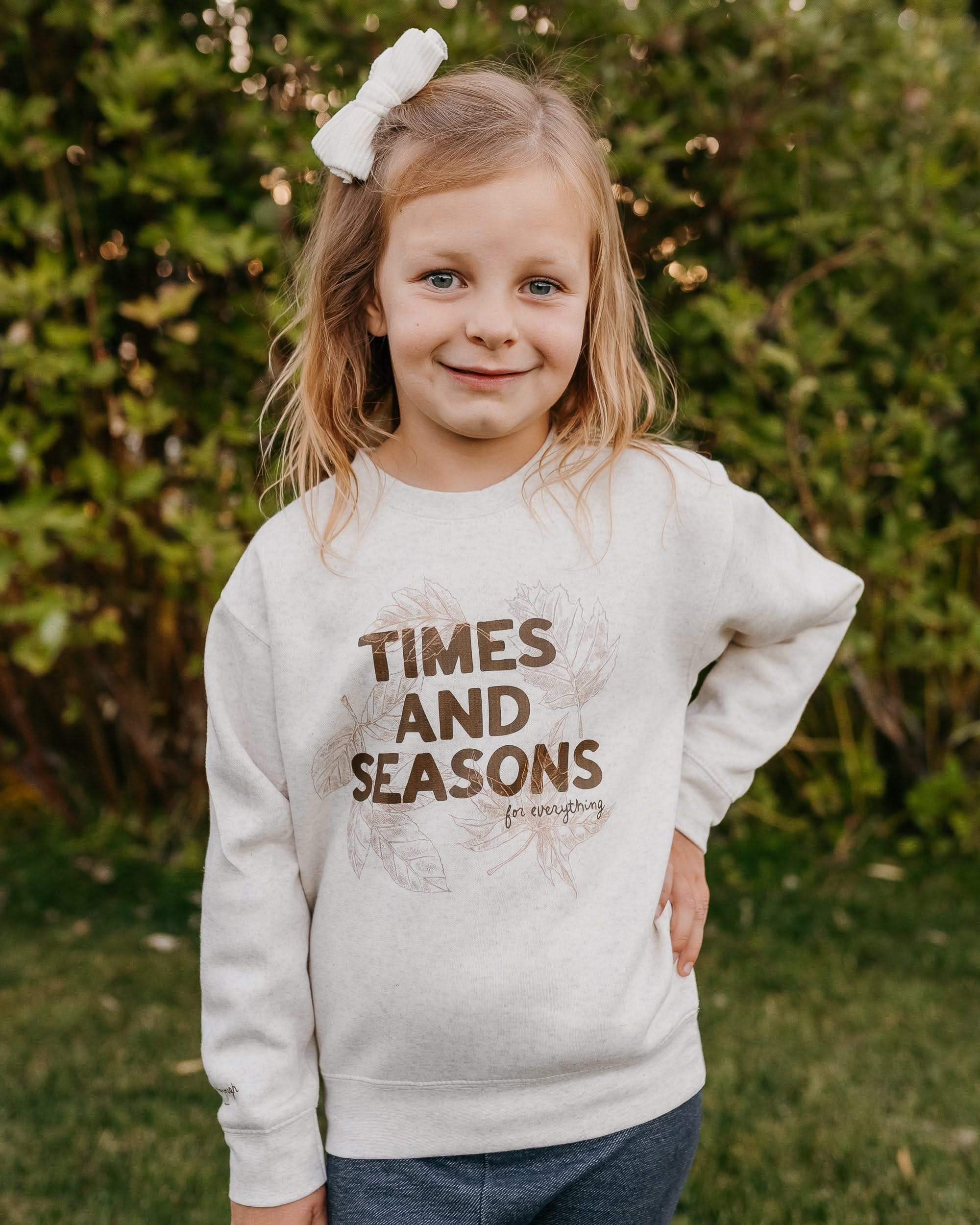 Times and Seasons (f&wd) - Natural Heather - Set of 2 ELEVATED Fleece Sweaters Little Mama Shirt Shop