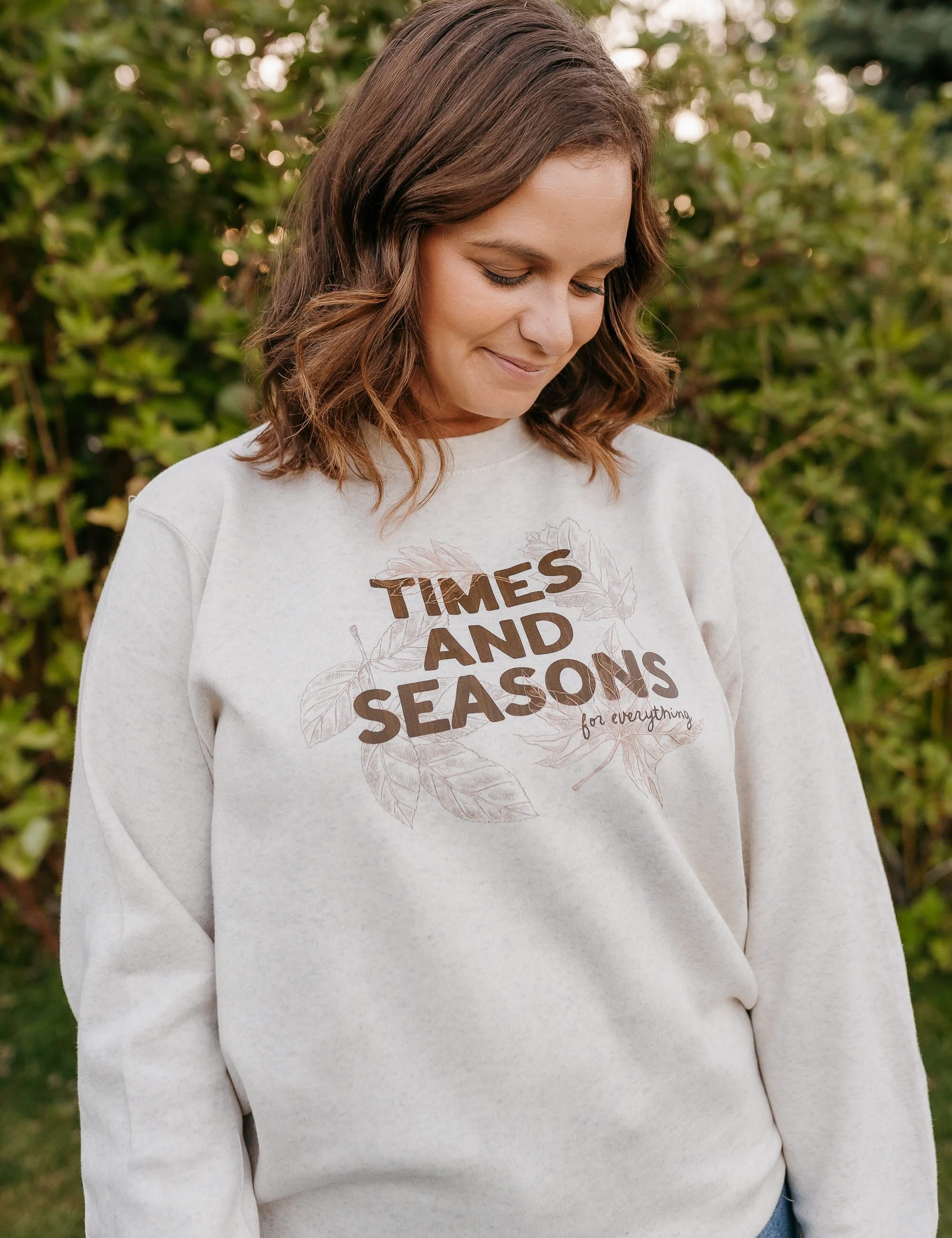 Times and Seasons (f&wd) - Natural Heather ELEVATED Fleece Little Mama Shirt Shop LLC