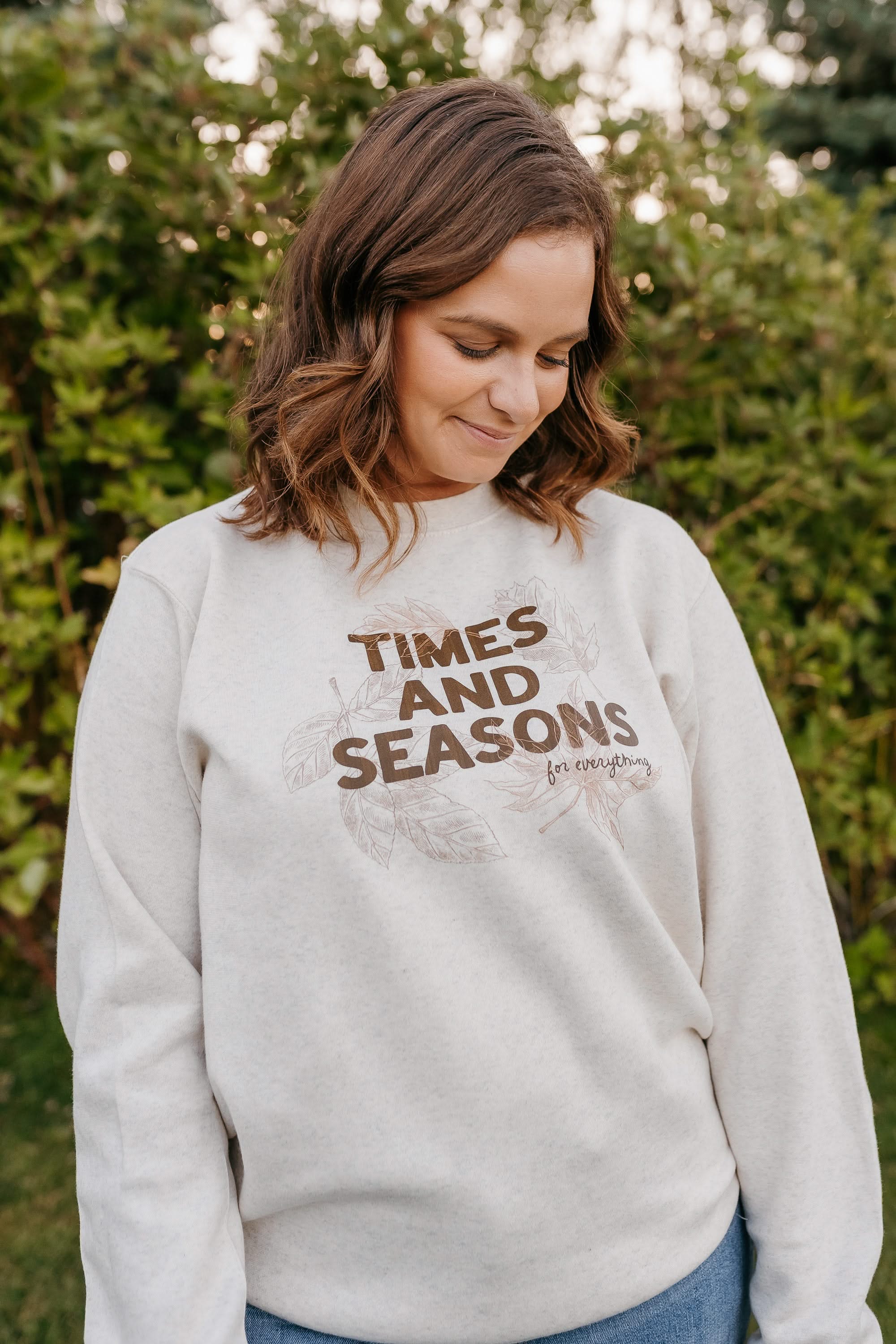 Times and Seasons (f&wd) - Natural Heather ELEVATED Fleece Little Mama Shirt Shop LLC