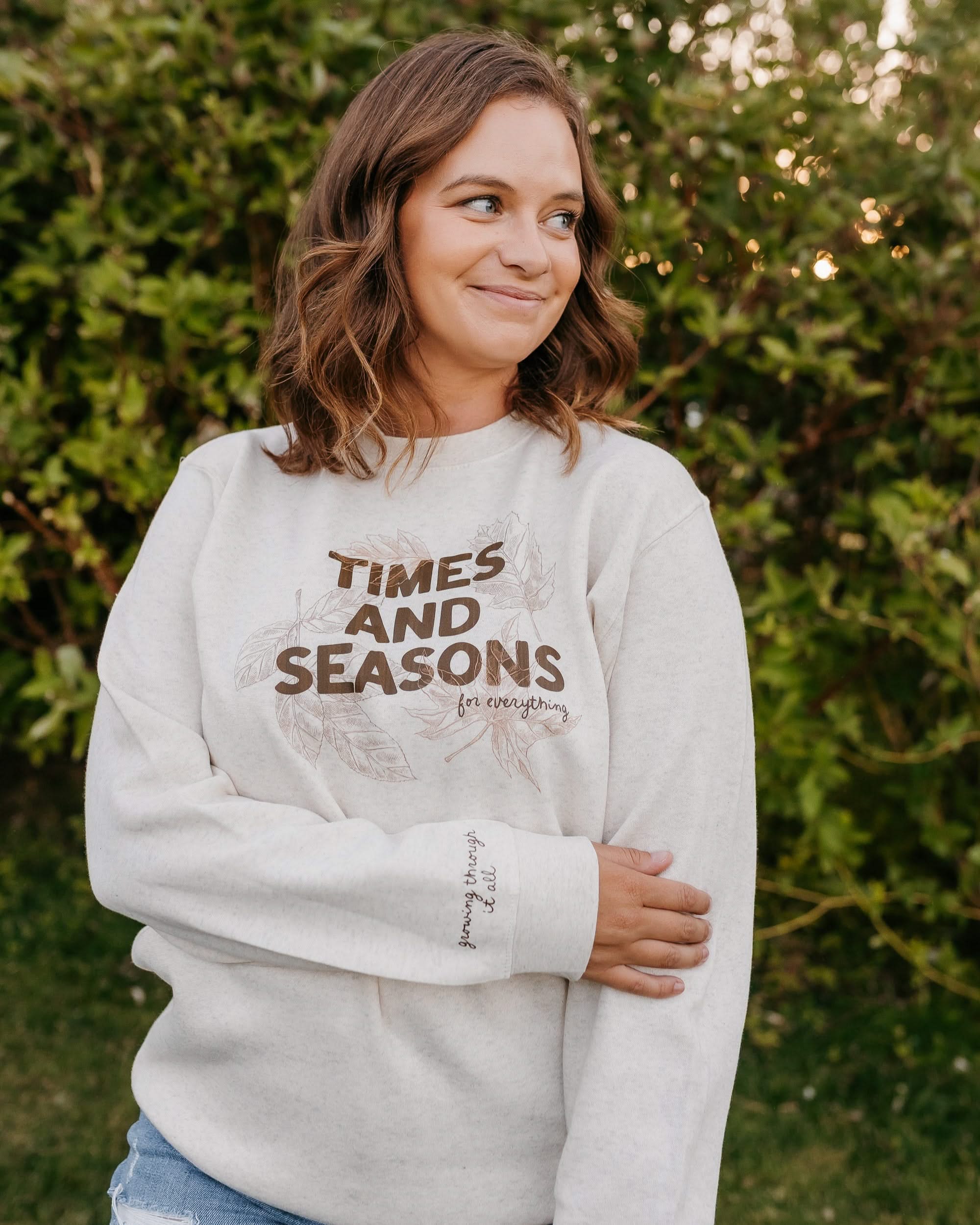 Times and Seasons (f&wd) - Natural Heather - Set of 2 ELEVATED Fleece Sweaters Little Mama Shirt Shop