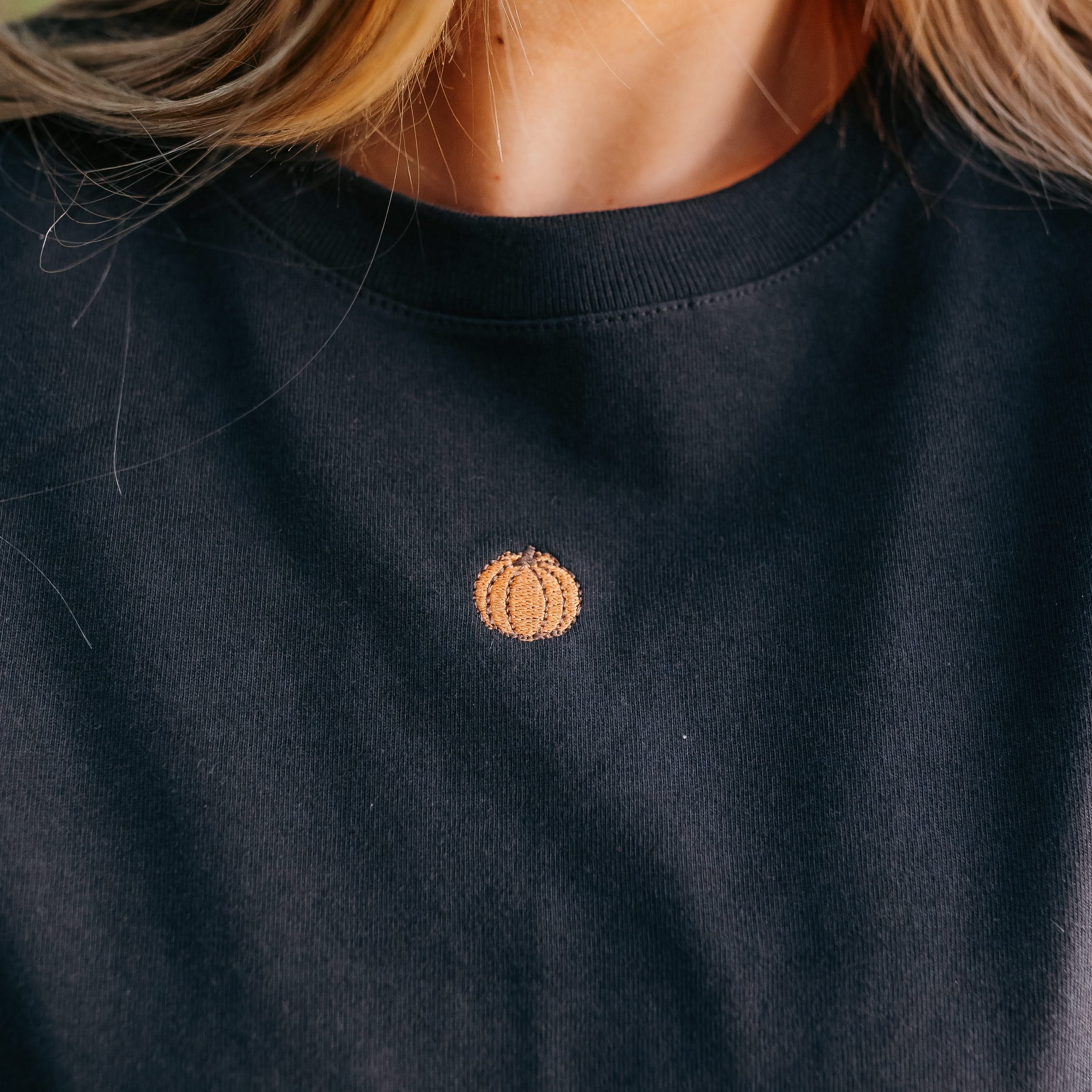 Fall Mini Symbols - Embroidered Women's Everyday Tee Little Mama Shirt Shop