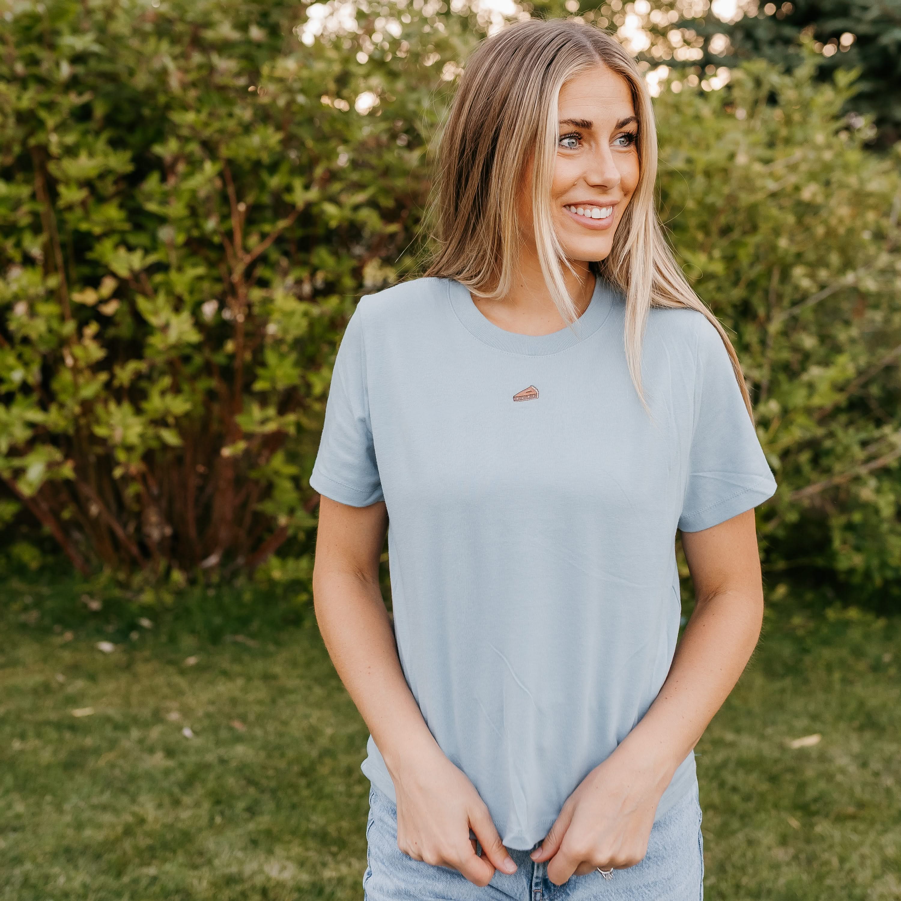 Fall Mini Symbols - Embroidered Women's Everyday Tee Little Mama Shirt Shop