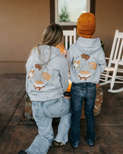 S'mores Squad/The Perfect S'more (pf&b) - Set of 2 Gray BASIC Fleece HOODIES Little Mama Shirt Shop