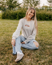 Embroidered BASIC Fleece - Pumpkin Drinks (center) Little Mama Shirt Shop LLC