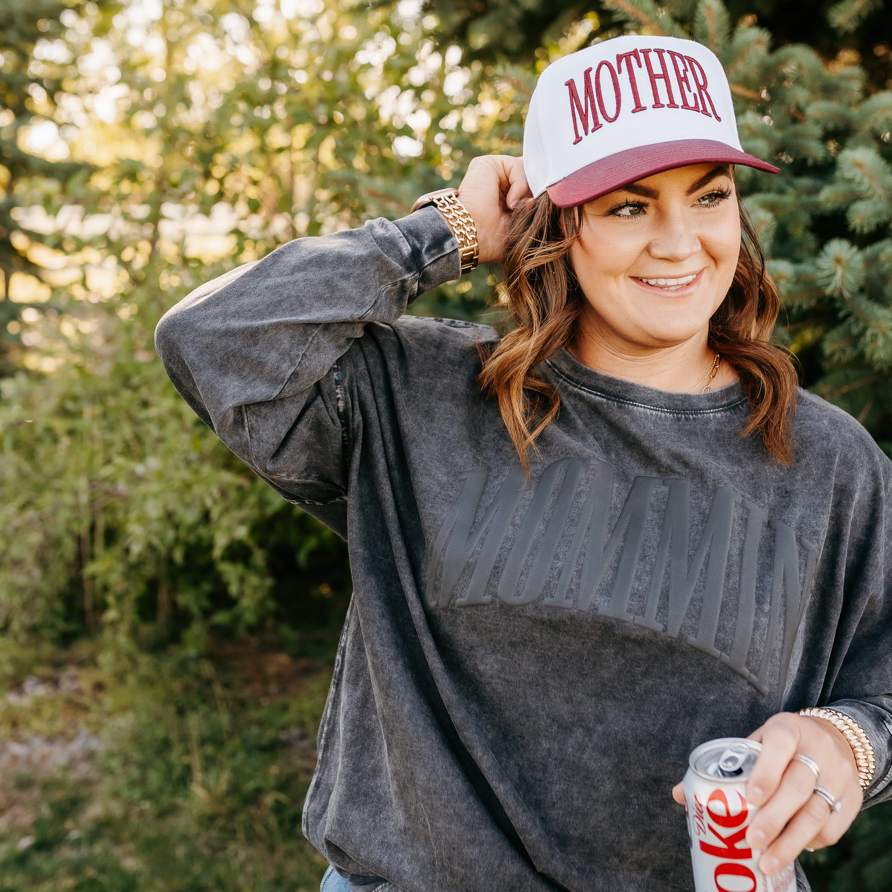 Puff Print MOMMIN' - The Big Tee Little Mama Shirt Shop