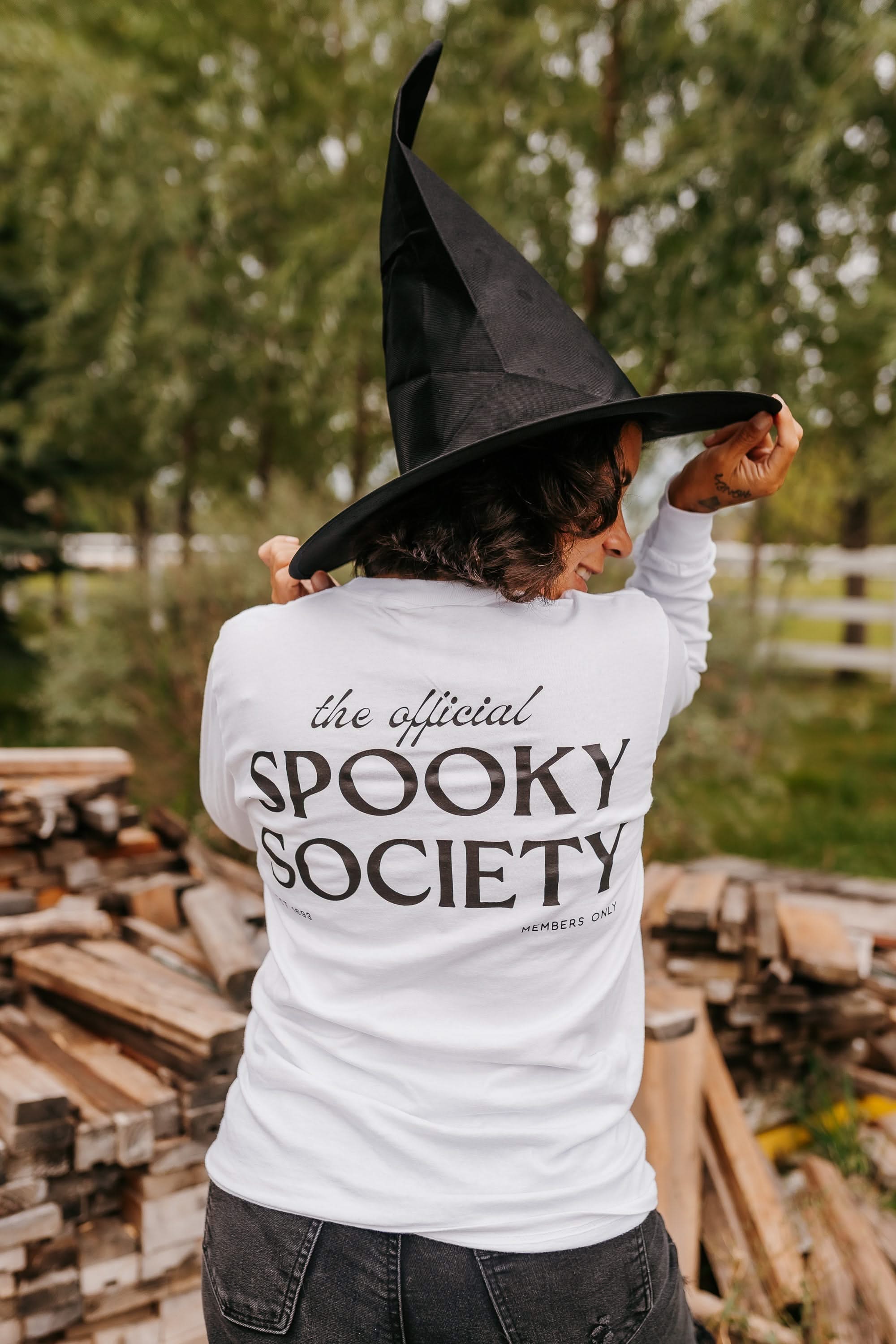 The Official Spooky Society - White Basic Fleece Little Mama Shirt Shop LLC