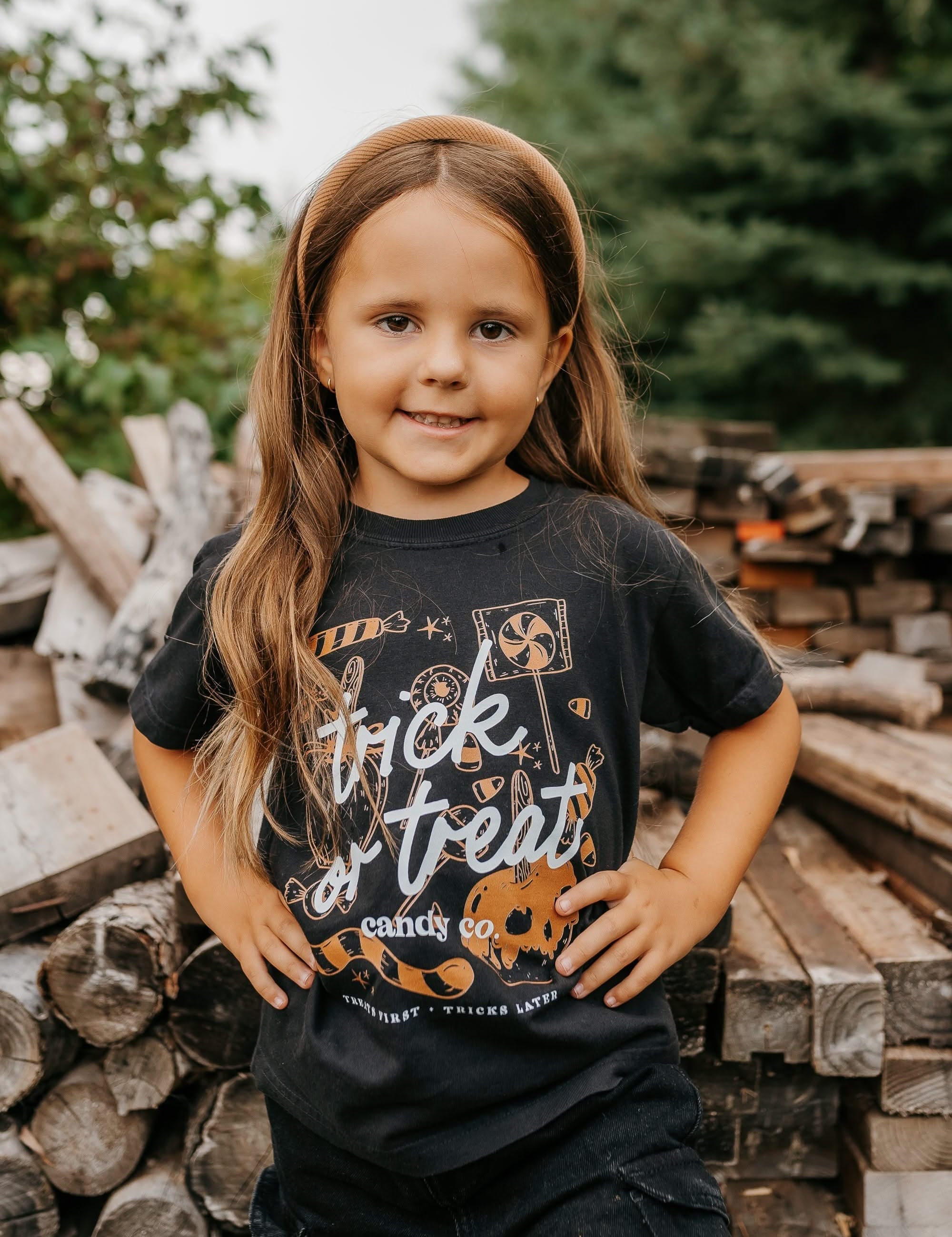 Trick or Treat Candy Co. - Youth Comfort Colors Tee Little Mama Shirt Shop