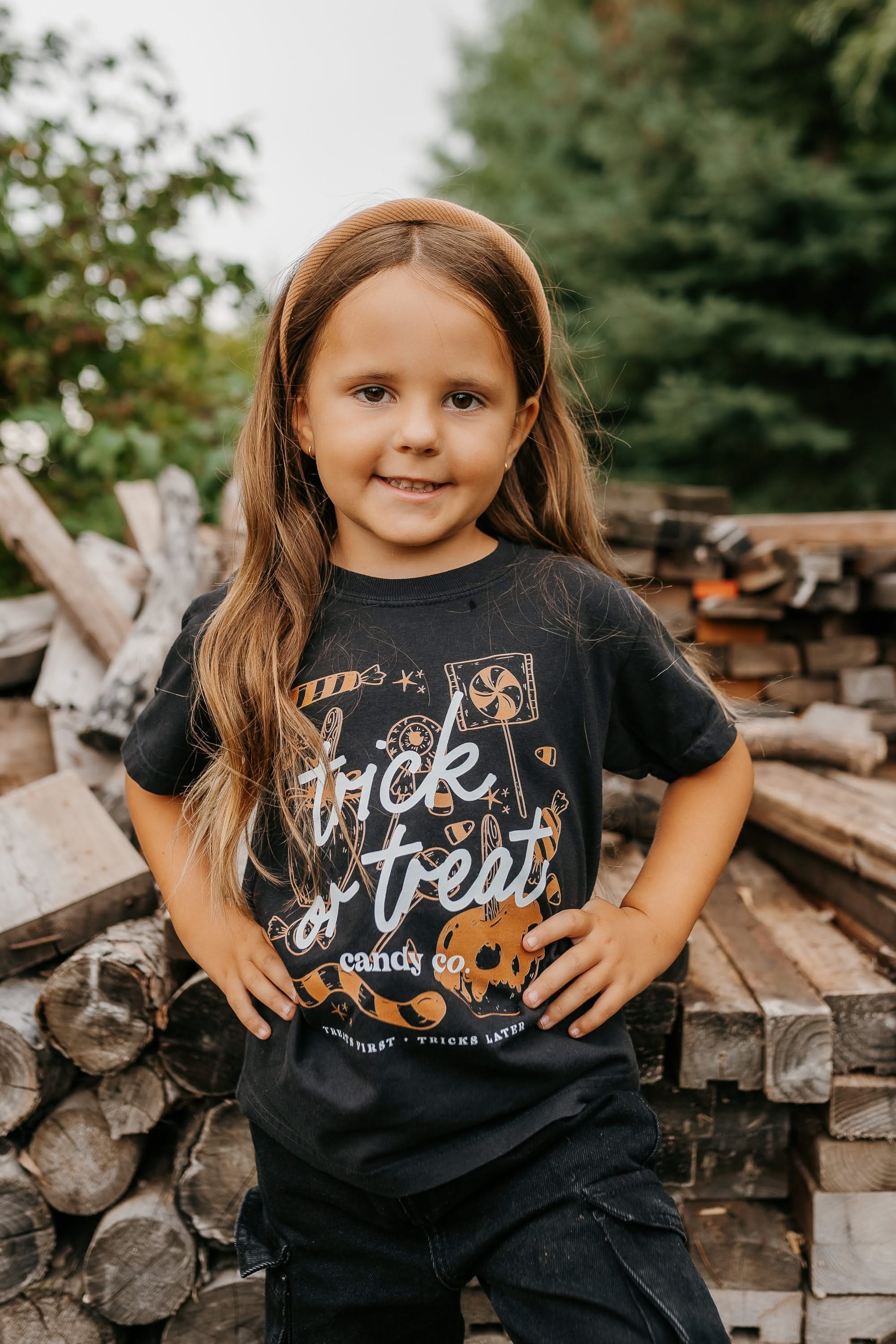 Trick or Treat Candy Co. - Youth Comfort Colors Tee Little Mama Shirt Shop