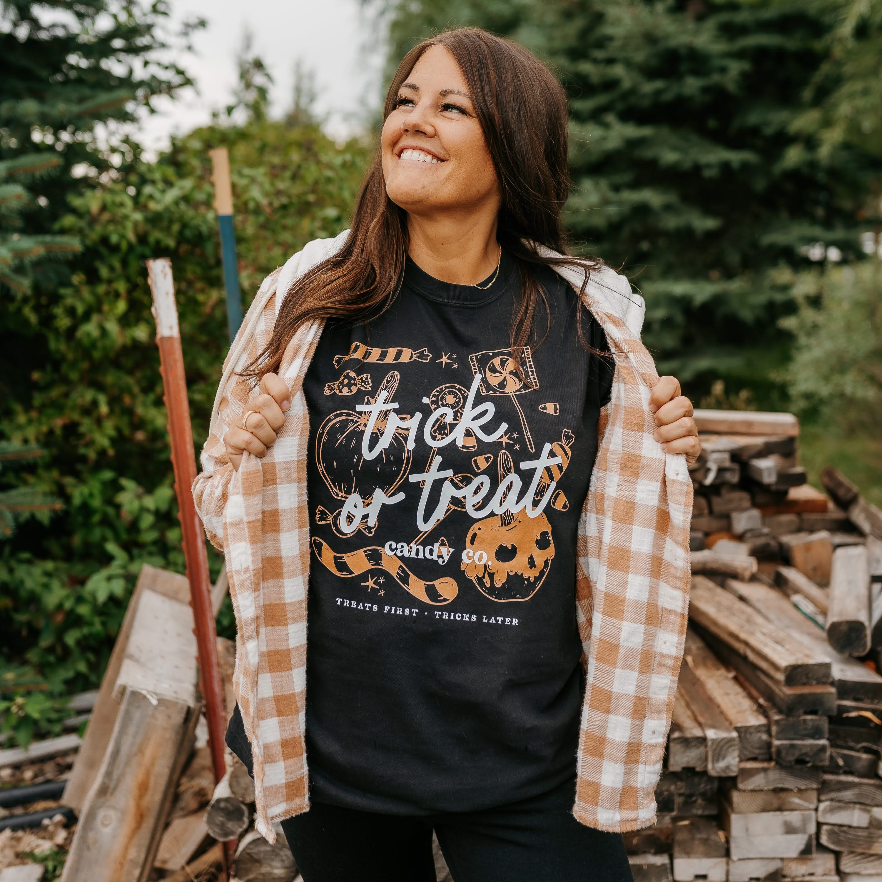 Trick or Treat Candy Co. - Comfort Colors Tee Little Mama Shirt Shop