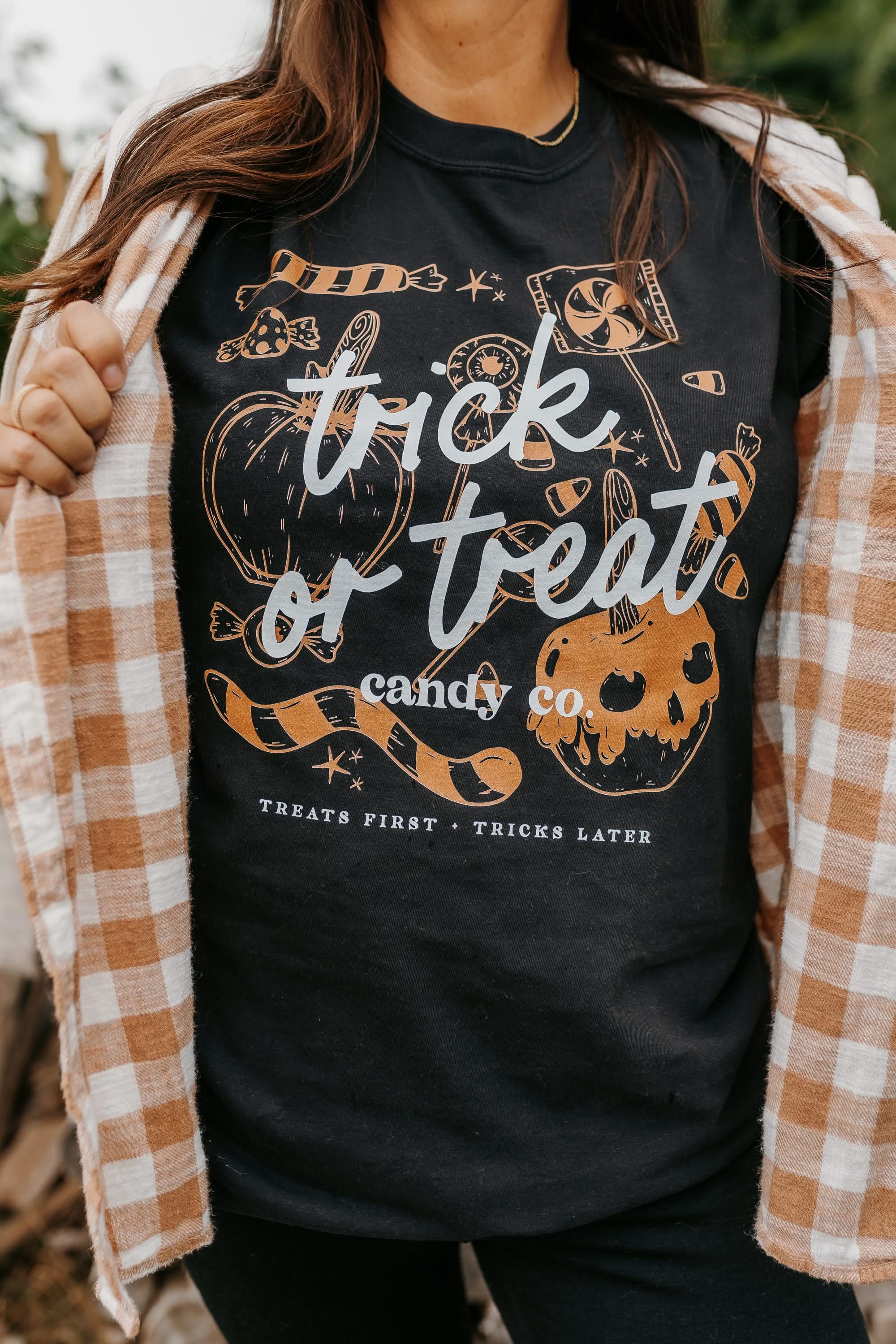 Trick or Treat Candy Co. - Comfort Colors Tee Little Mama Shirt Shop