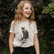 Black Cat on the Prowl - Comfort Colors Tee Little Mama Shirt Shop
