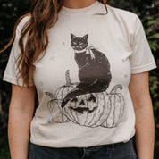Black Cat on the Prowl - Comfort Colors Tee Little Mama Shirt Shop