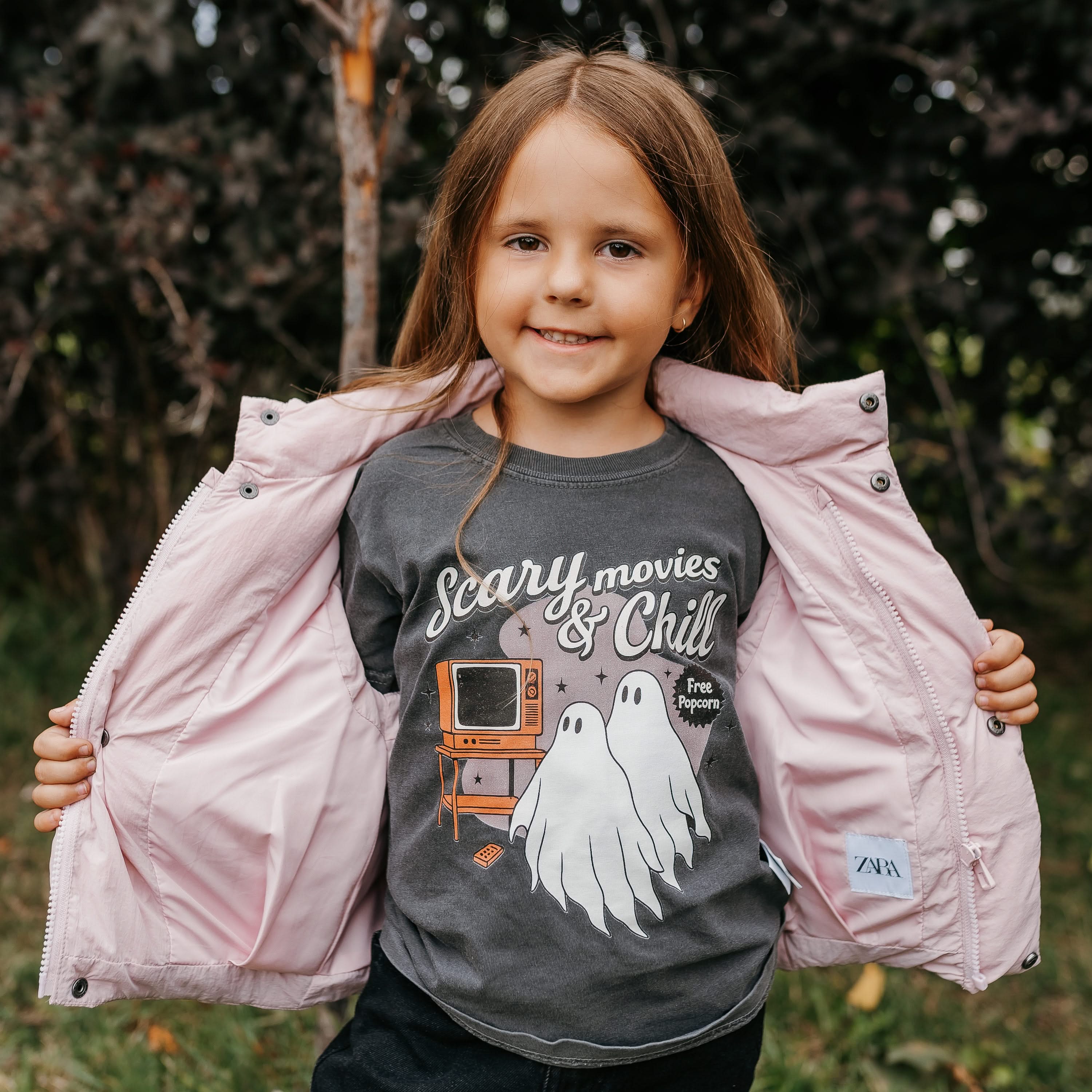Scary Movies and Chill - Youth Comfort Colors Tee Little Mama Shirt Shop
