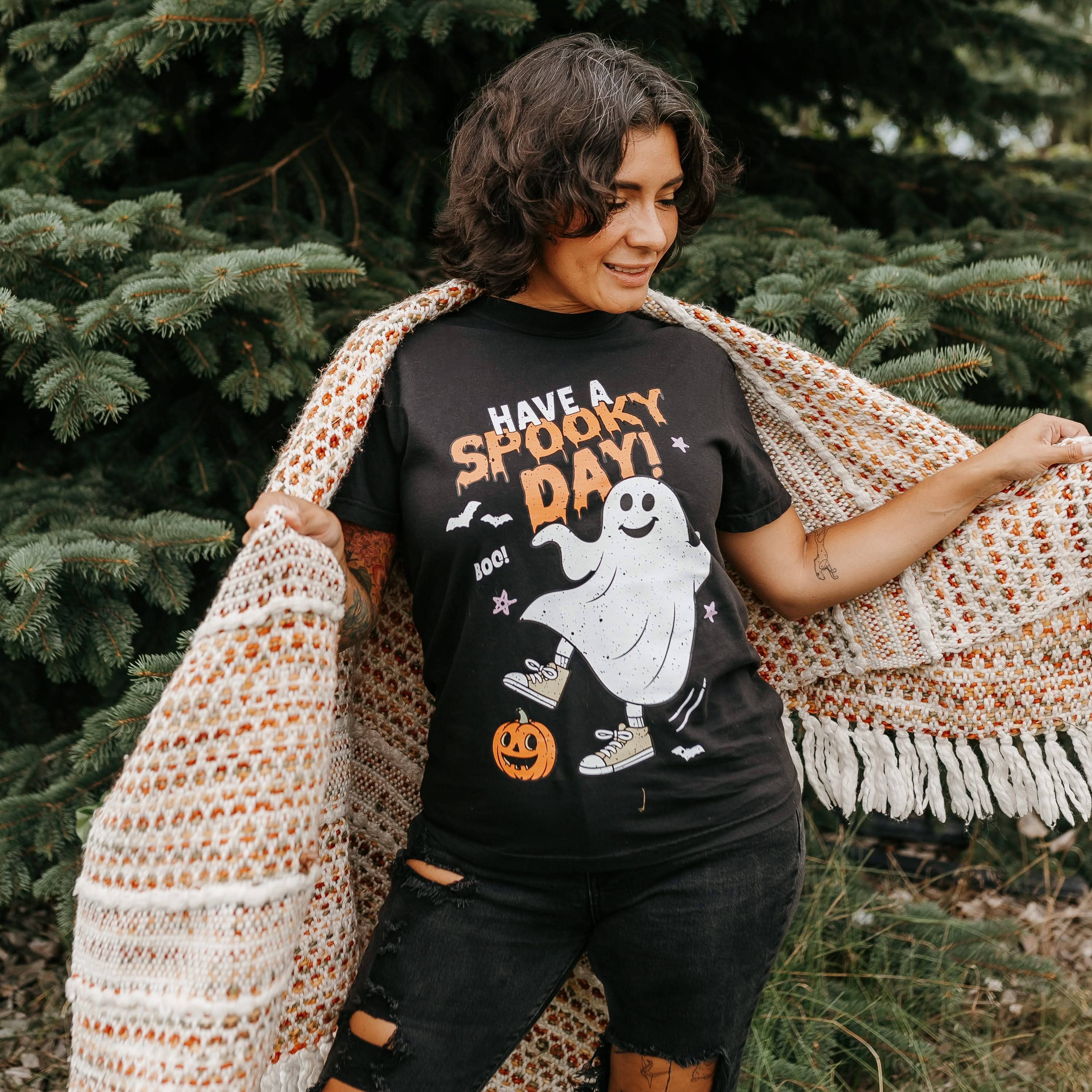 Have A Spooky Day - Comfort Colors Tee Little Mama Shirt Shop