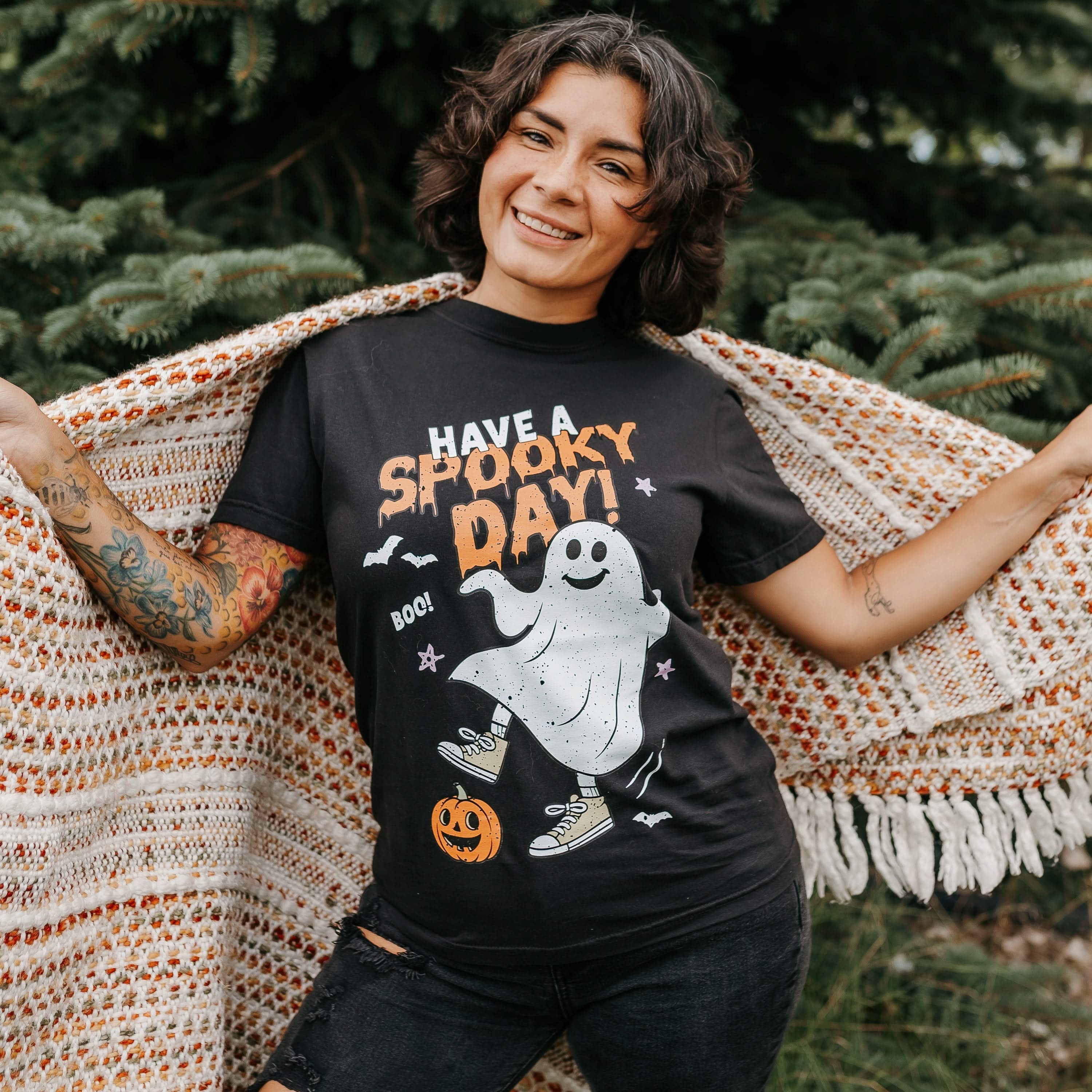 Have A Spooky Day - Comfort Colors Tee Little Mama Shirt Shop