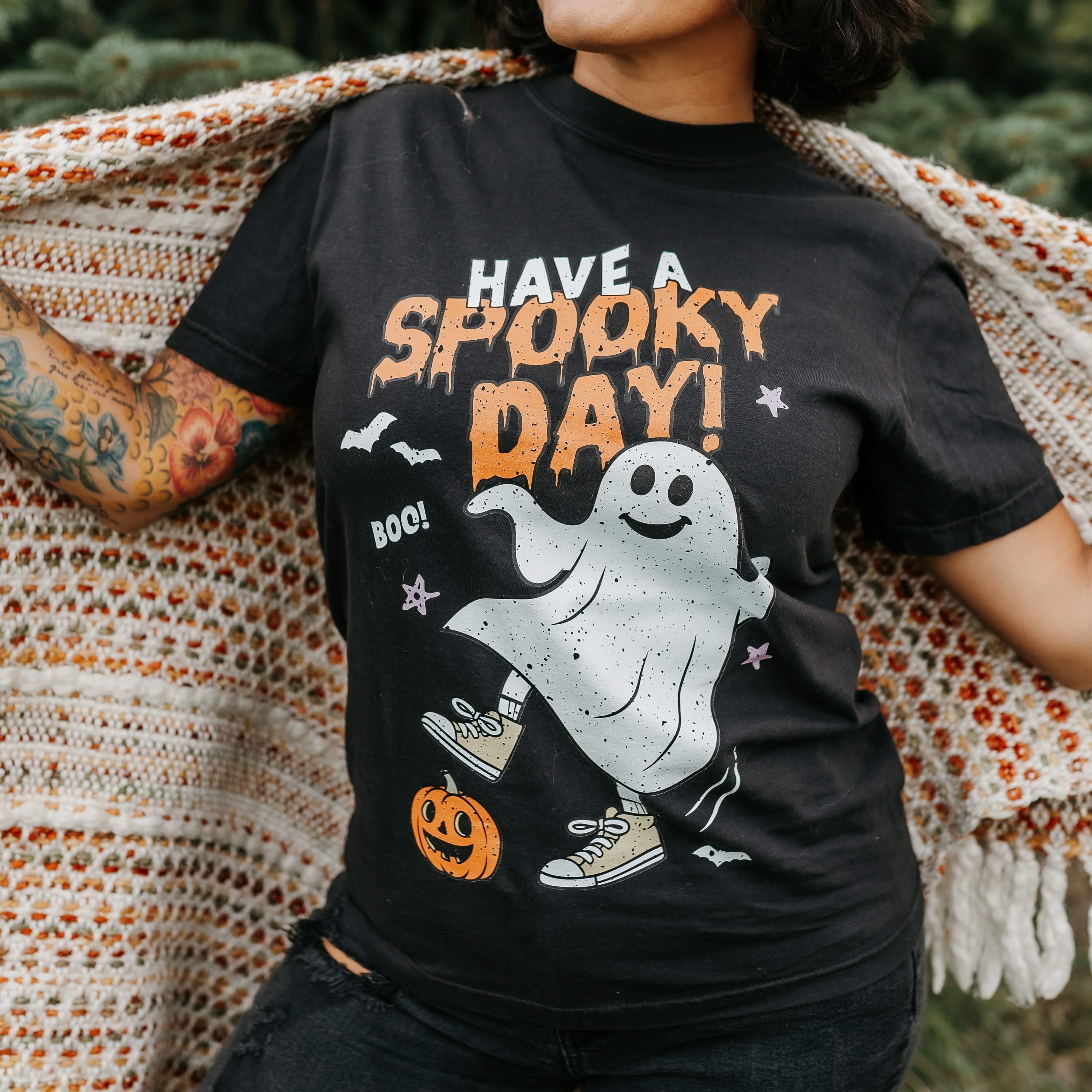 Have A Spooky Day - Comfort Colors Tee Little Mama Shirt Shop
