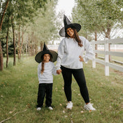 The Official Spooky Society - Set of 2 White Basic Fleece Sweaters Little Mama Shirt Shop