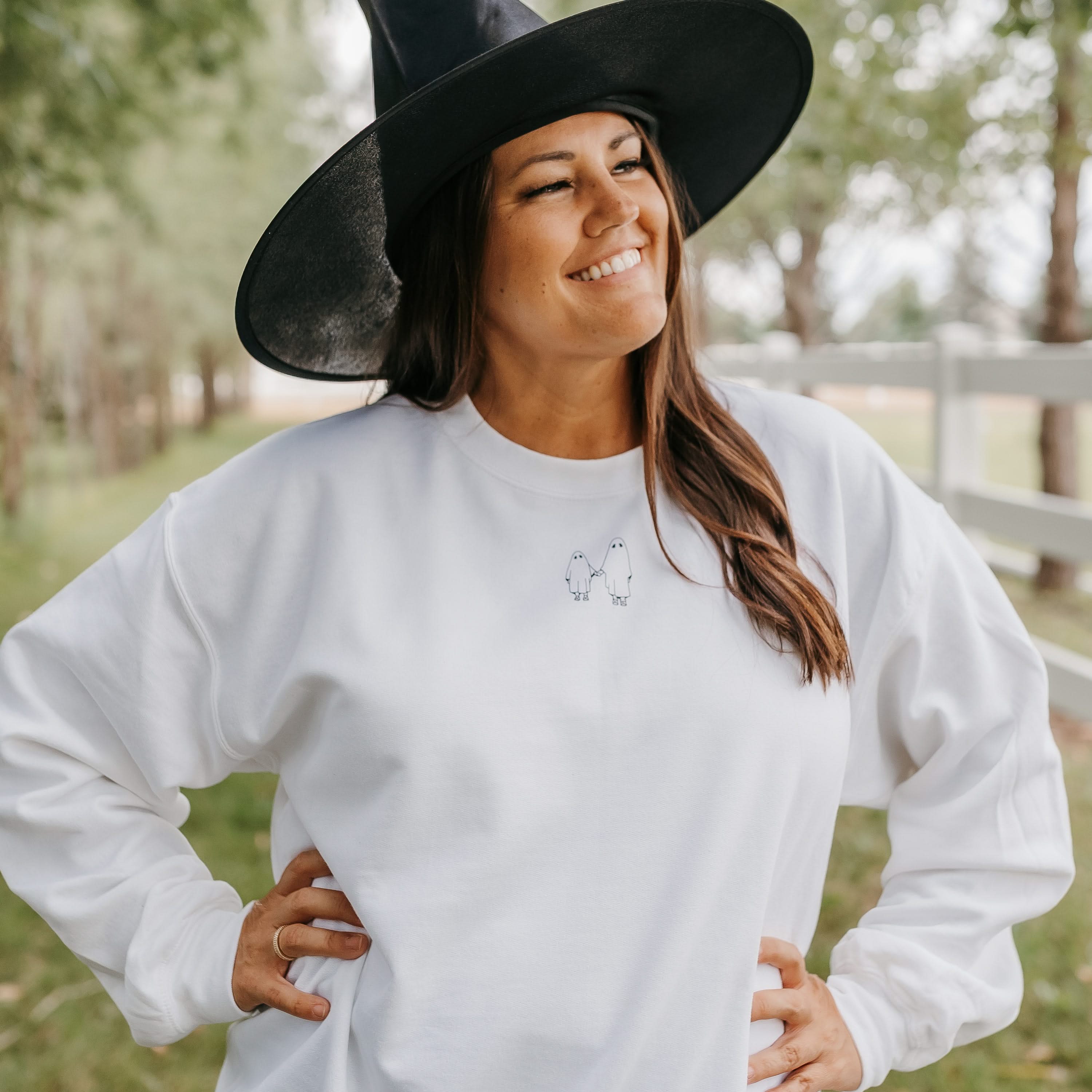 The Official Spooky Society - White Basic Fleece Little Mama Shirt Shop LLC