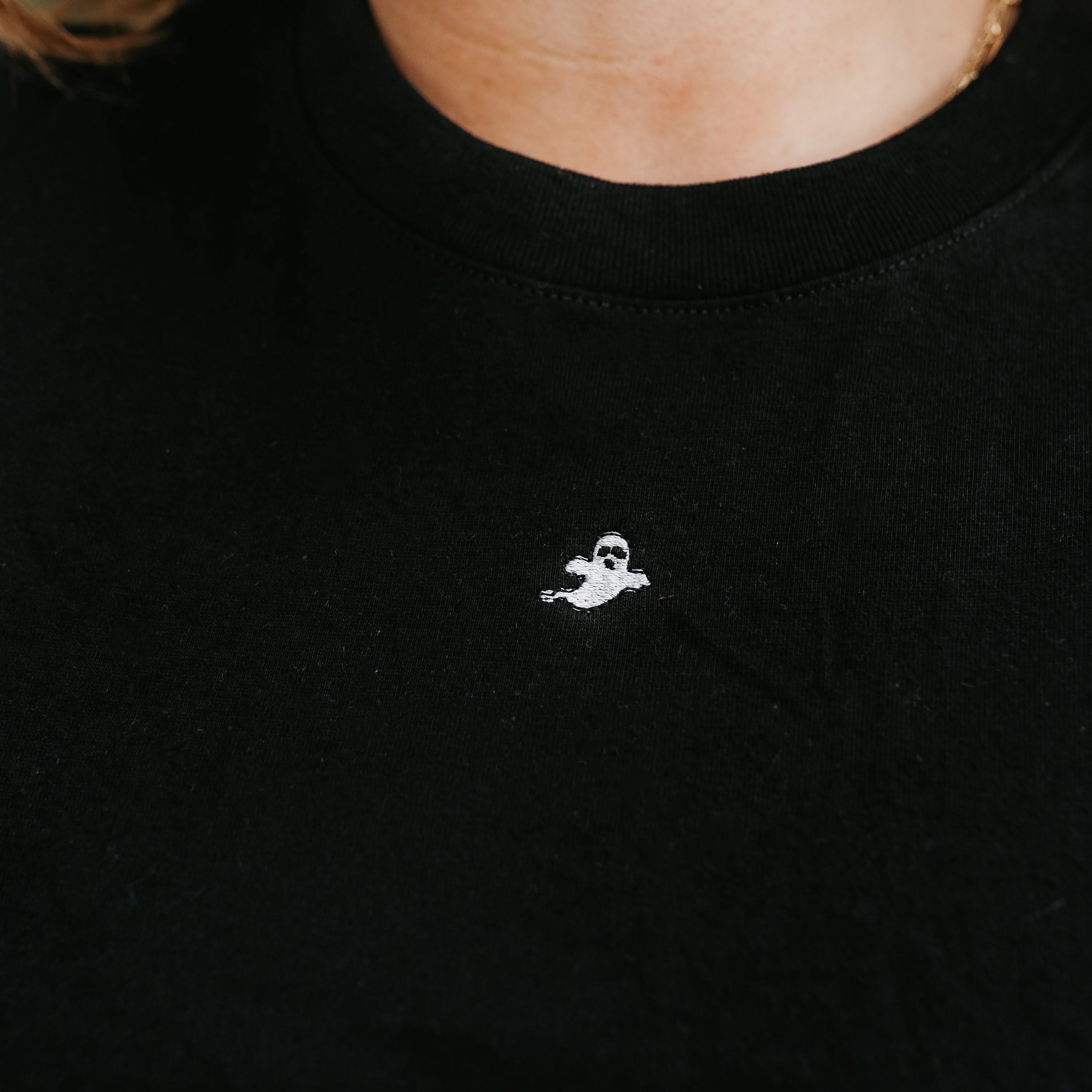 Halloween Mini Symbols - Embroidered Women’s Everyday Tee Little Mama Shirt Shop