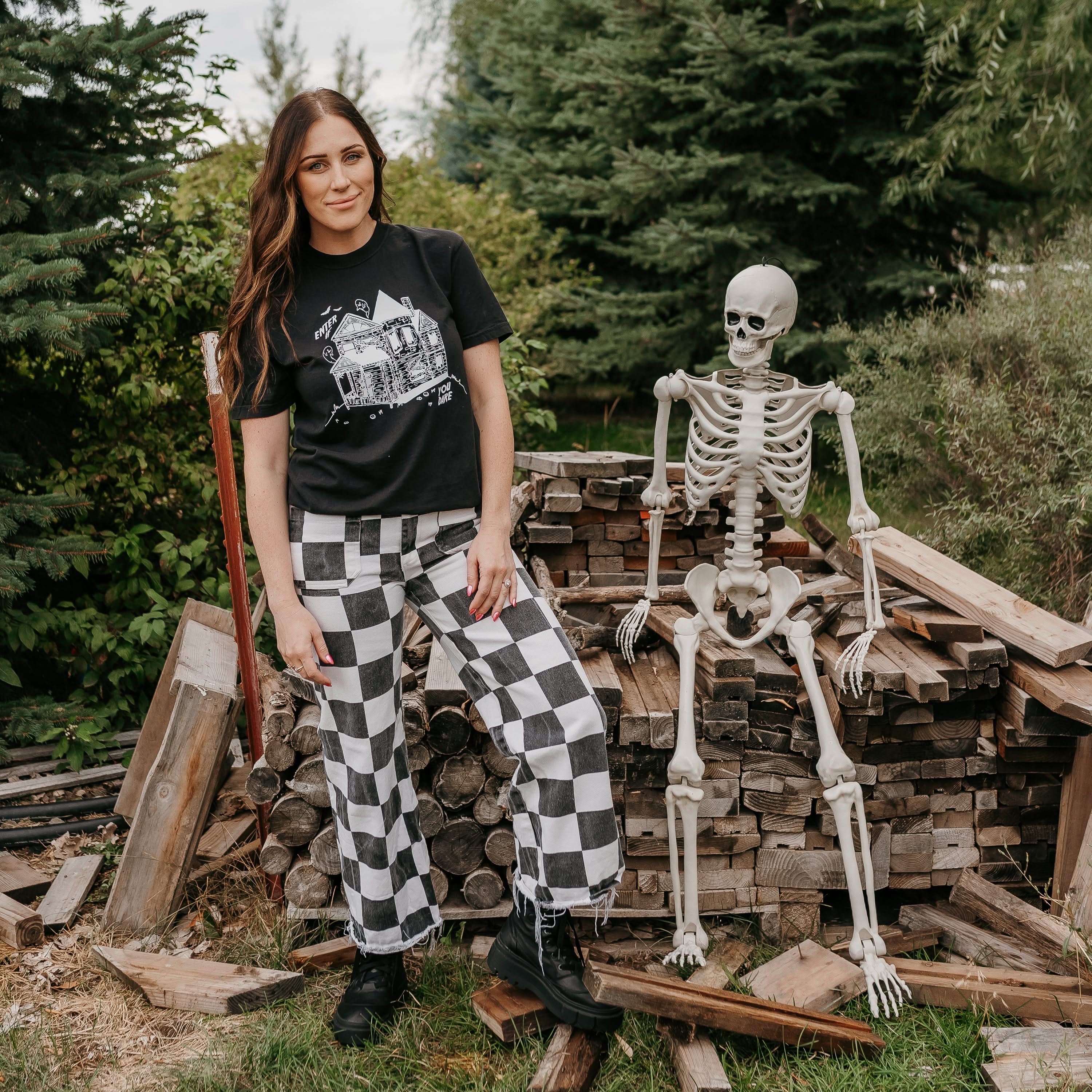 Enter If You Dare - Comfort Colors Tee Little Mama Shirt Shop