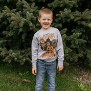 Midnight Spook Show - Gray Child Sweater Little Mama Shirt Shop