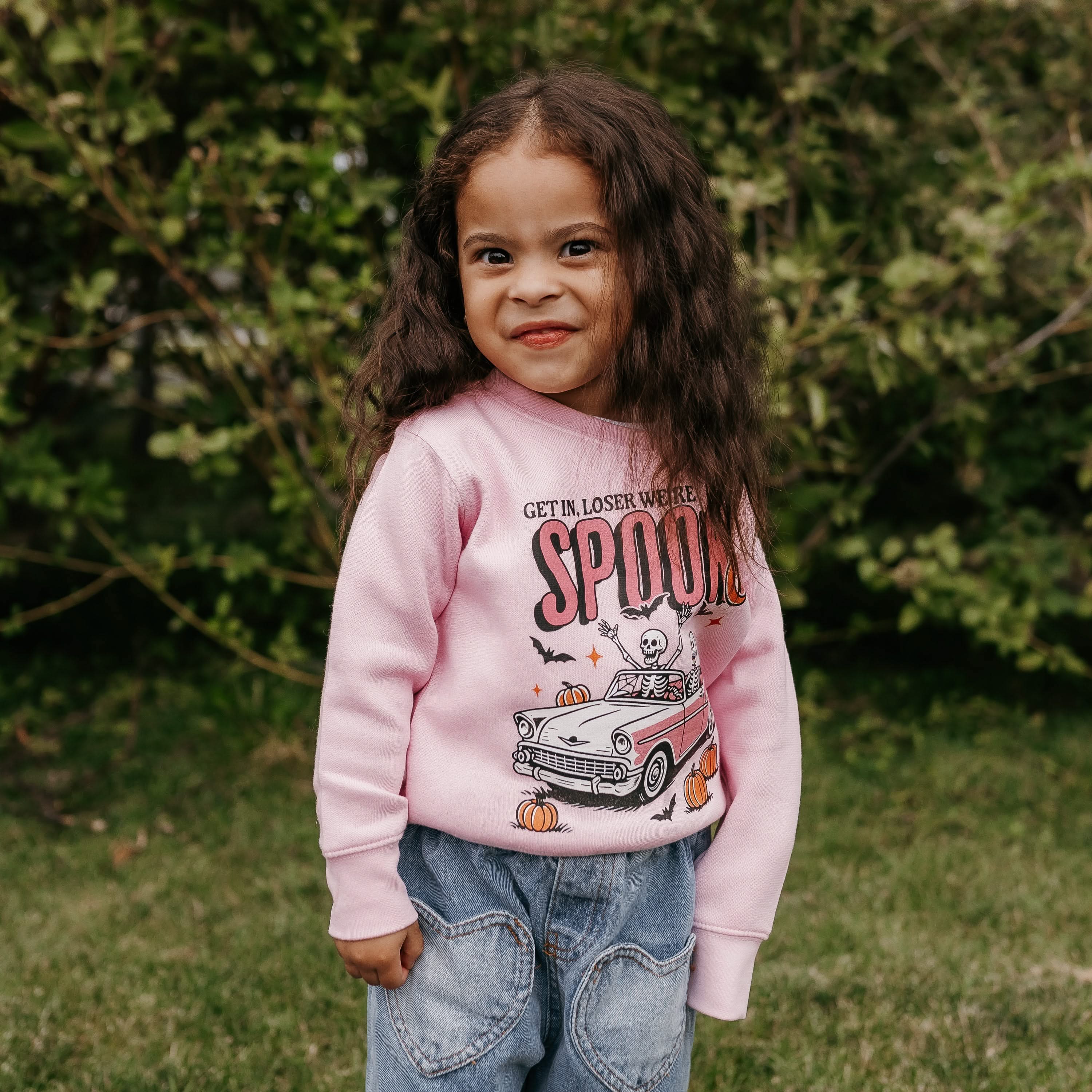 Get in Loser We're Getting Spooky - Child Sweater Little Mama Shirt Shop