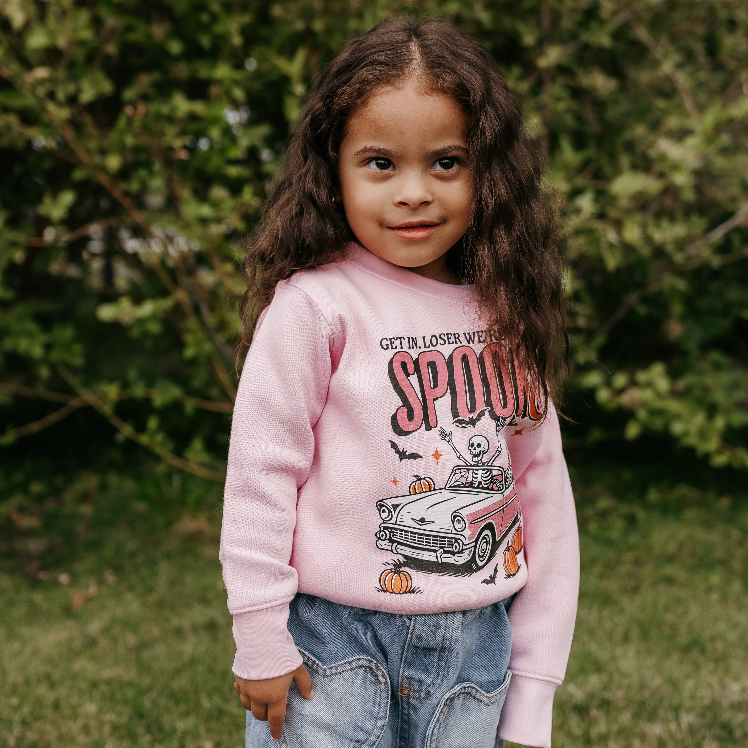 Get in Loser We're Getting Spooky - Child Sweater Little Mama Shirt Shop