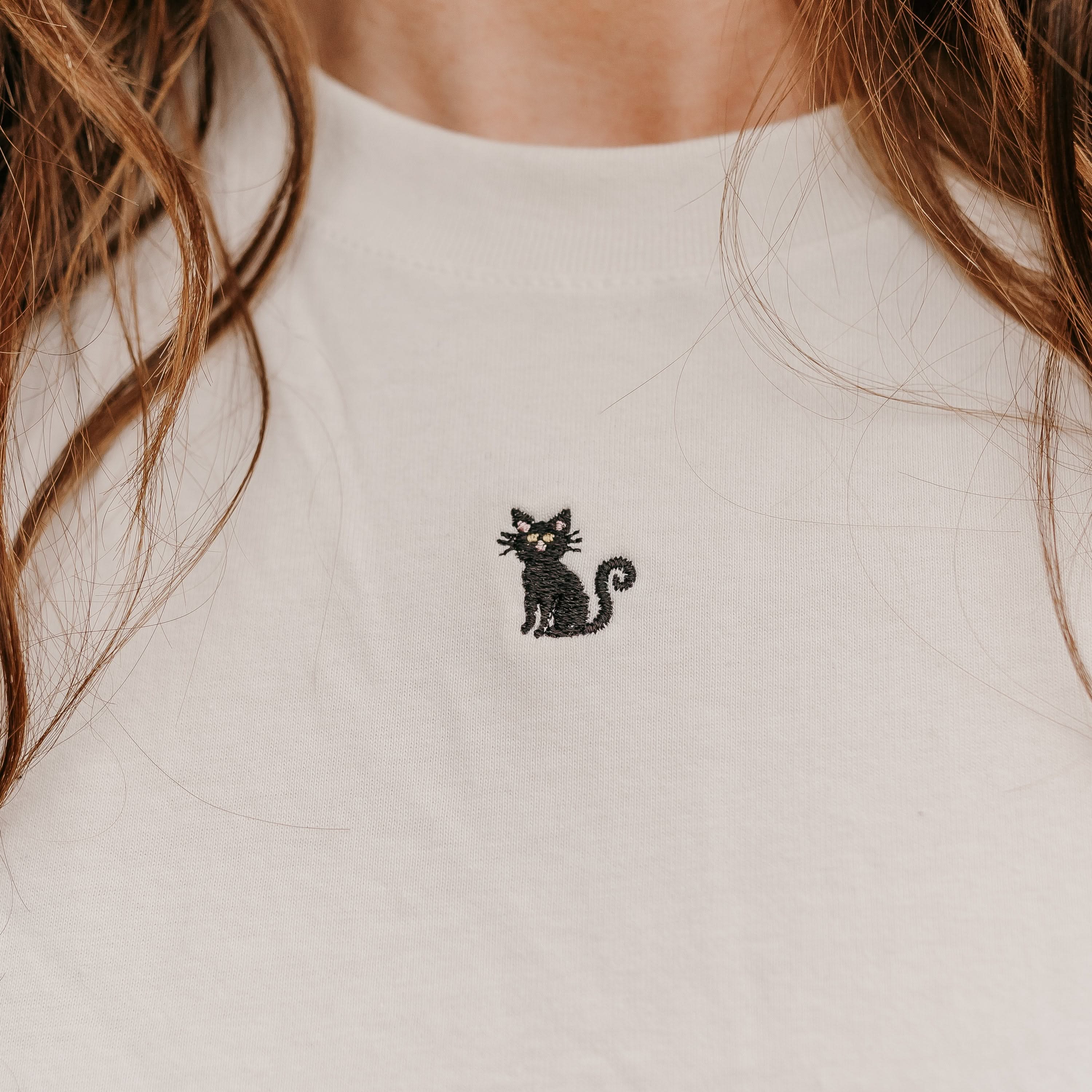 Halloween Mini Symbols - Embroidered Women’s Everyday Tee Little Mama Shirt Shop