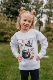 Whimsical Witches Brew - Child Sweater Little Mama Shirt Shop