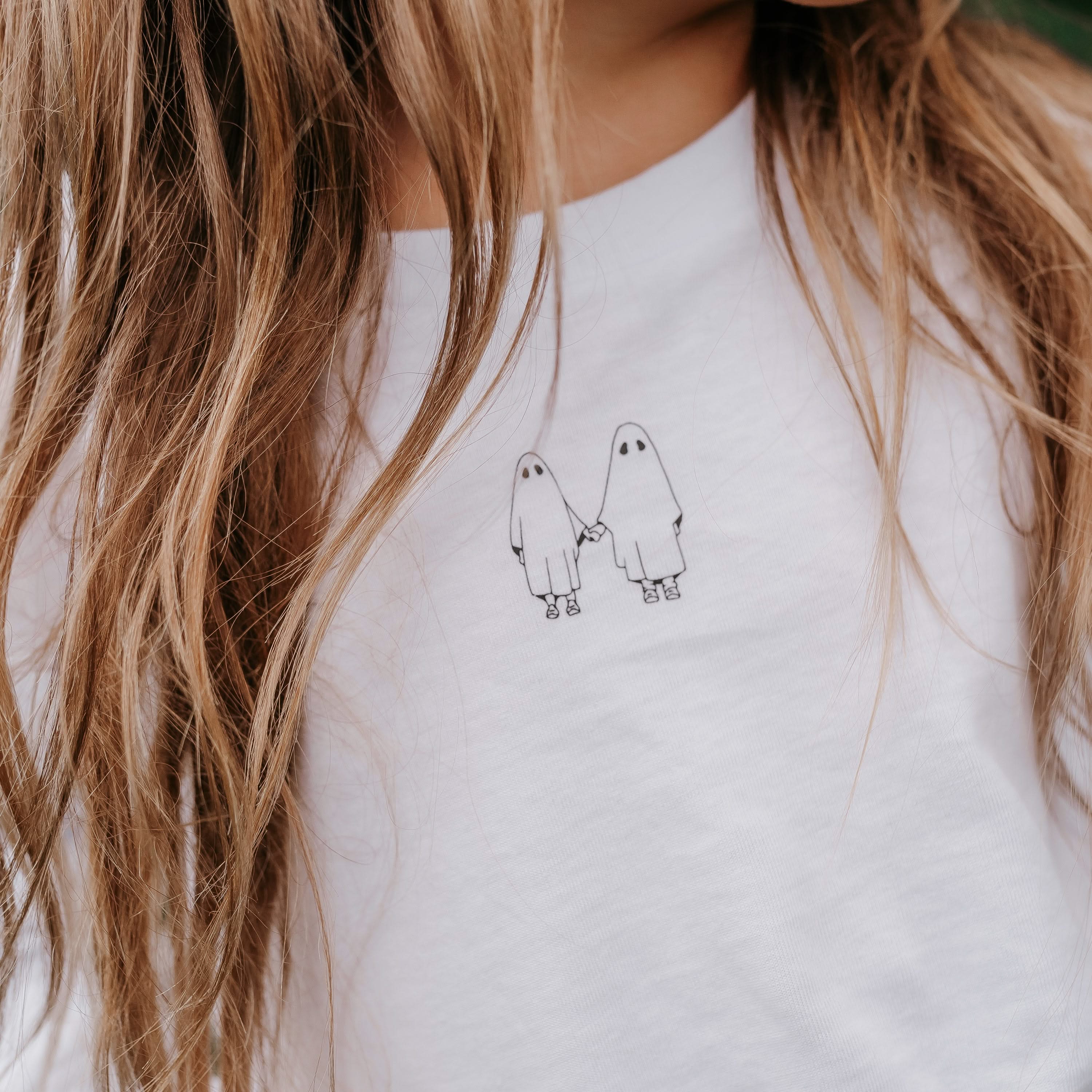 The Official Spooky Society - White Child Long Sleeve Tee Little Mama Shirt Shop