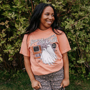 Scary Movies and Chill - Comfort Colors Tee Little Mama Shirt Shop