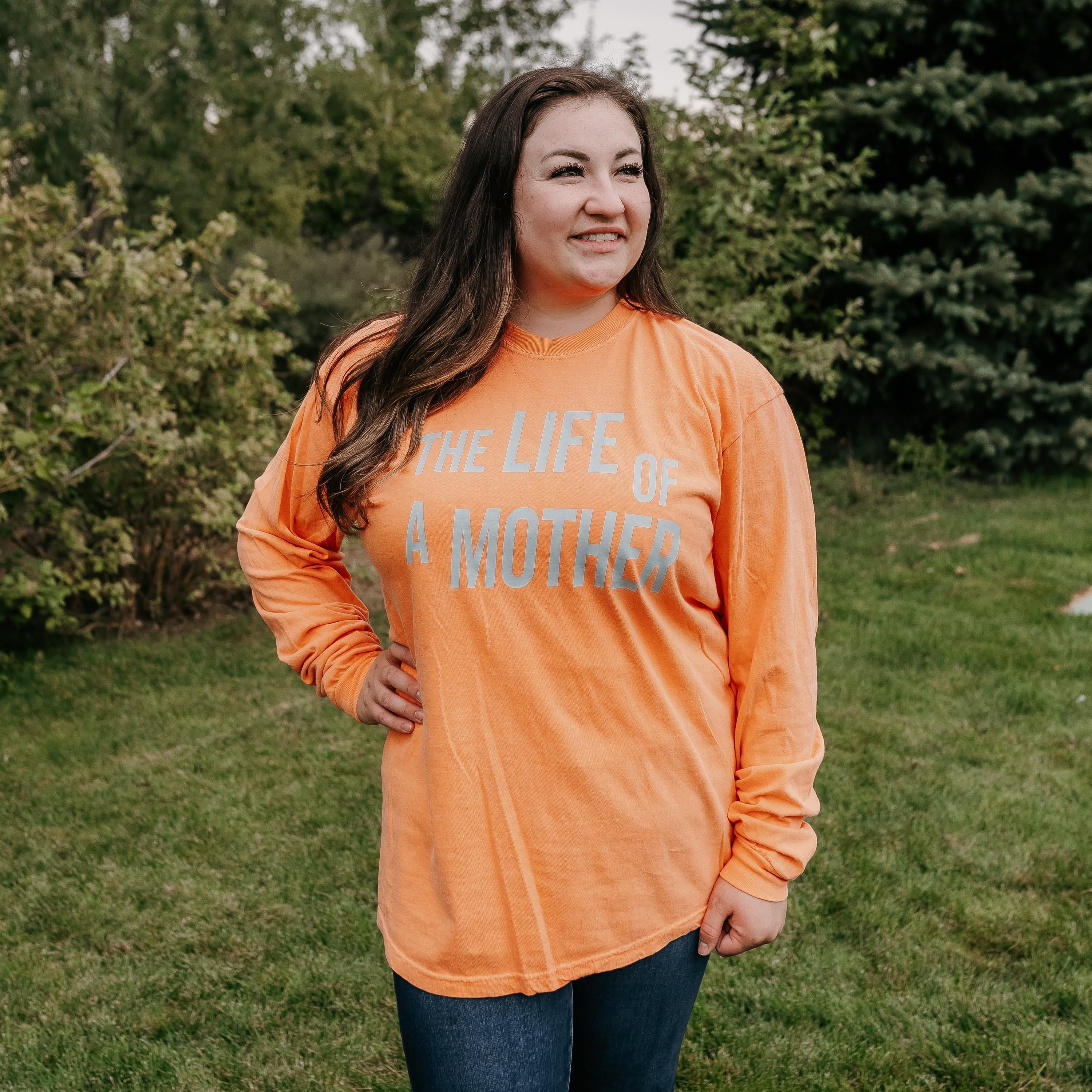 ✨ THE LIFE OF A MOTHER ✨ - Long Sleeve Comfort Colors Tee Little Mama Shirt Shop