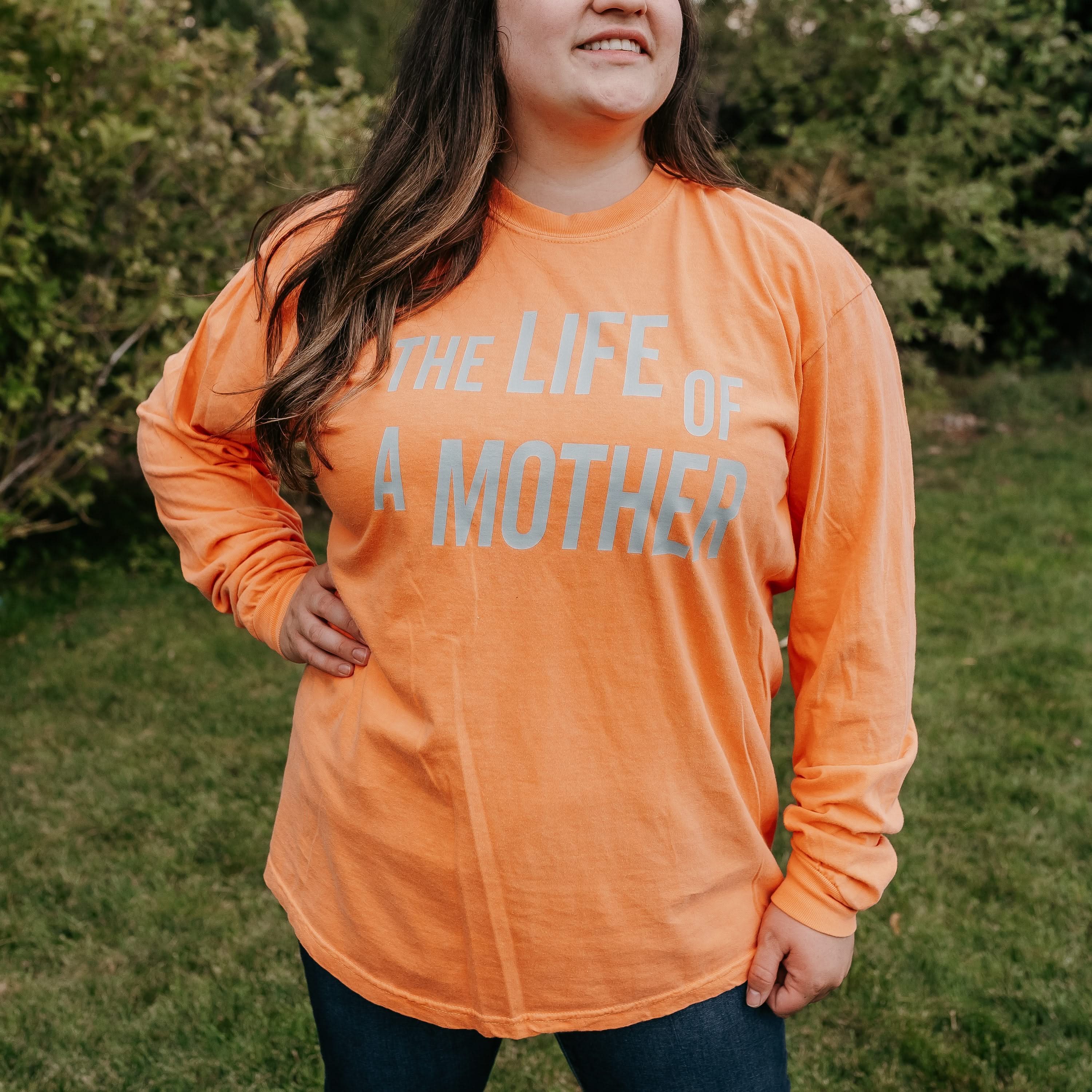 ✨ THE LIFE OF A MOTHER ✨ - Long Sleeve Comfort Colors Tee Little Mama Shirt Shop