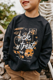 Trick or Treat Candy Co. - Black Child Sweater Little Mama Shirt Shop
