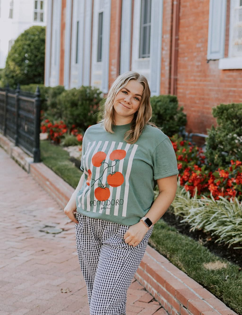 Pomodoro Stripes Little Mama Shirt Shop LLC