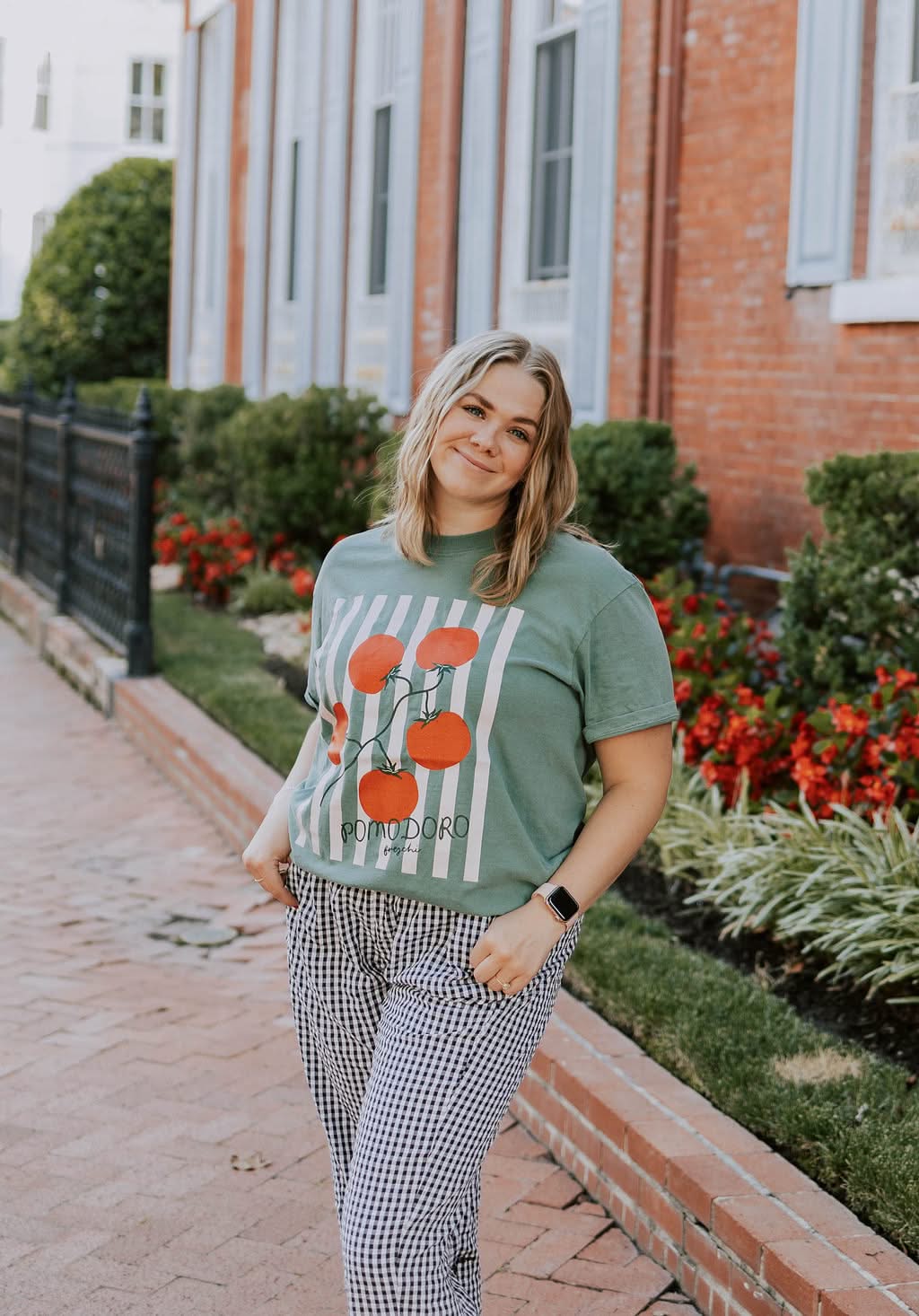 Pomodoro Stripes Little Mama Shirt Shop LLC