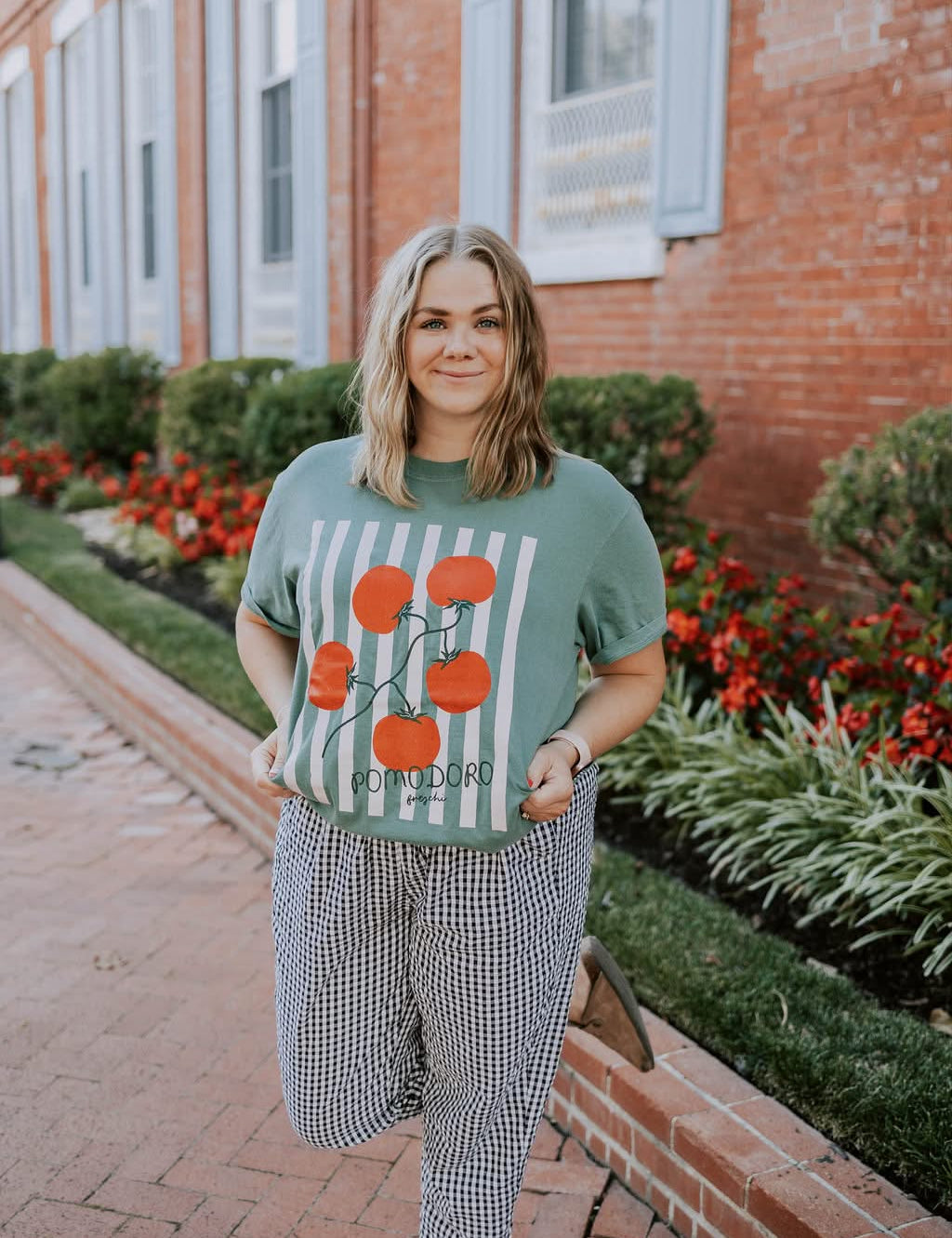 Pomodoro Stripes Little Mama Shirt Shop LLC