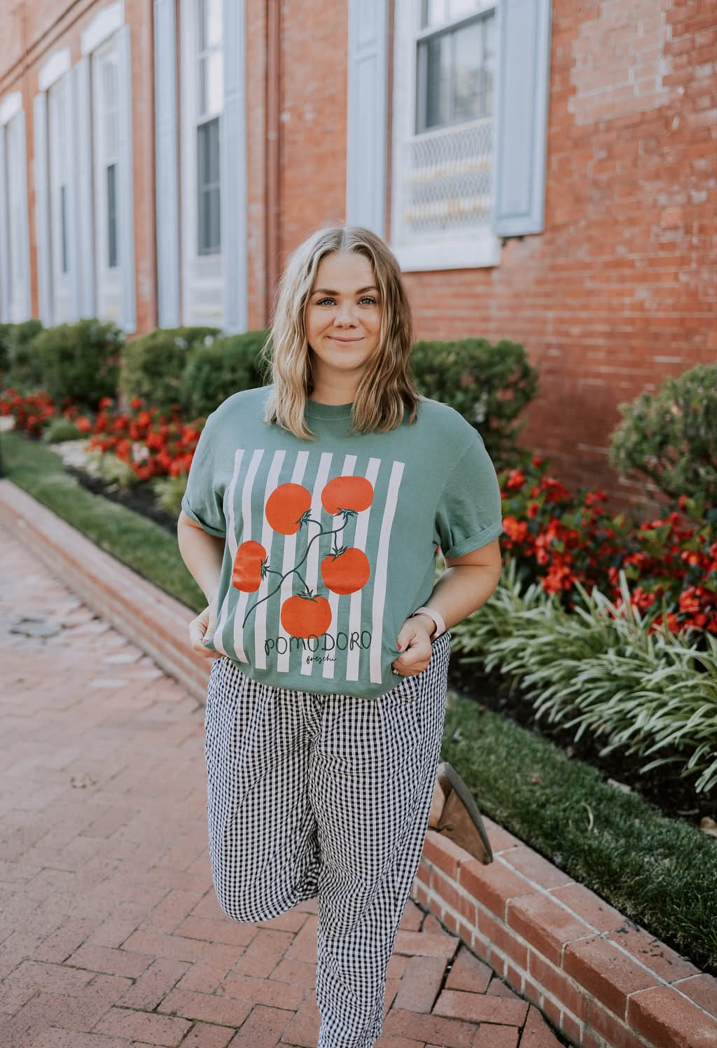Pomodoro Stripes Little Mama Shirt Shop LLC