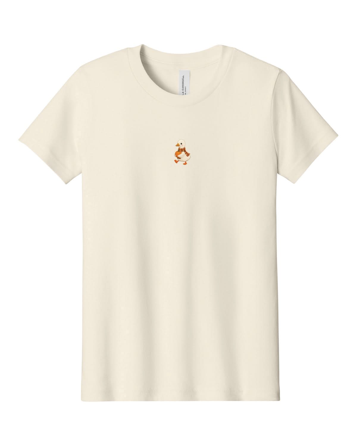 Autumn Duck with Pumpkin | Child Tee | Embroidered Little Mama Shirt Shop LLC