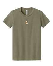 Autumn Duck with Pumpkin | Child Tee | Embroidered Little Mama Shirt Shop LLC