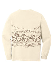 Western Horse Print | Comfort Colors Long Sleeve Tee Little Mama Shirt Shop LLC