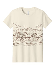 Western Horse Print | Child Tee | Natural Little Mama Shirt Shop LLC