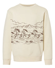 Western Horse Print | Child Crewneck Little Mama Shirt Shop LLC