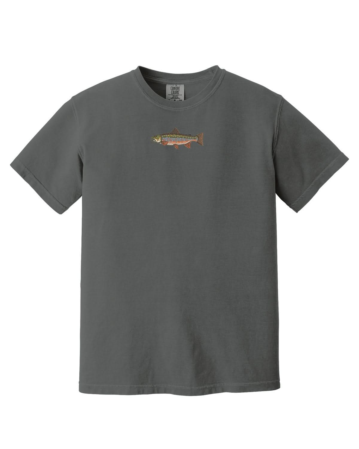 Brook Trout | Comfort Colors Tee | Embroidered Little Mama Shirt Shop LLC