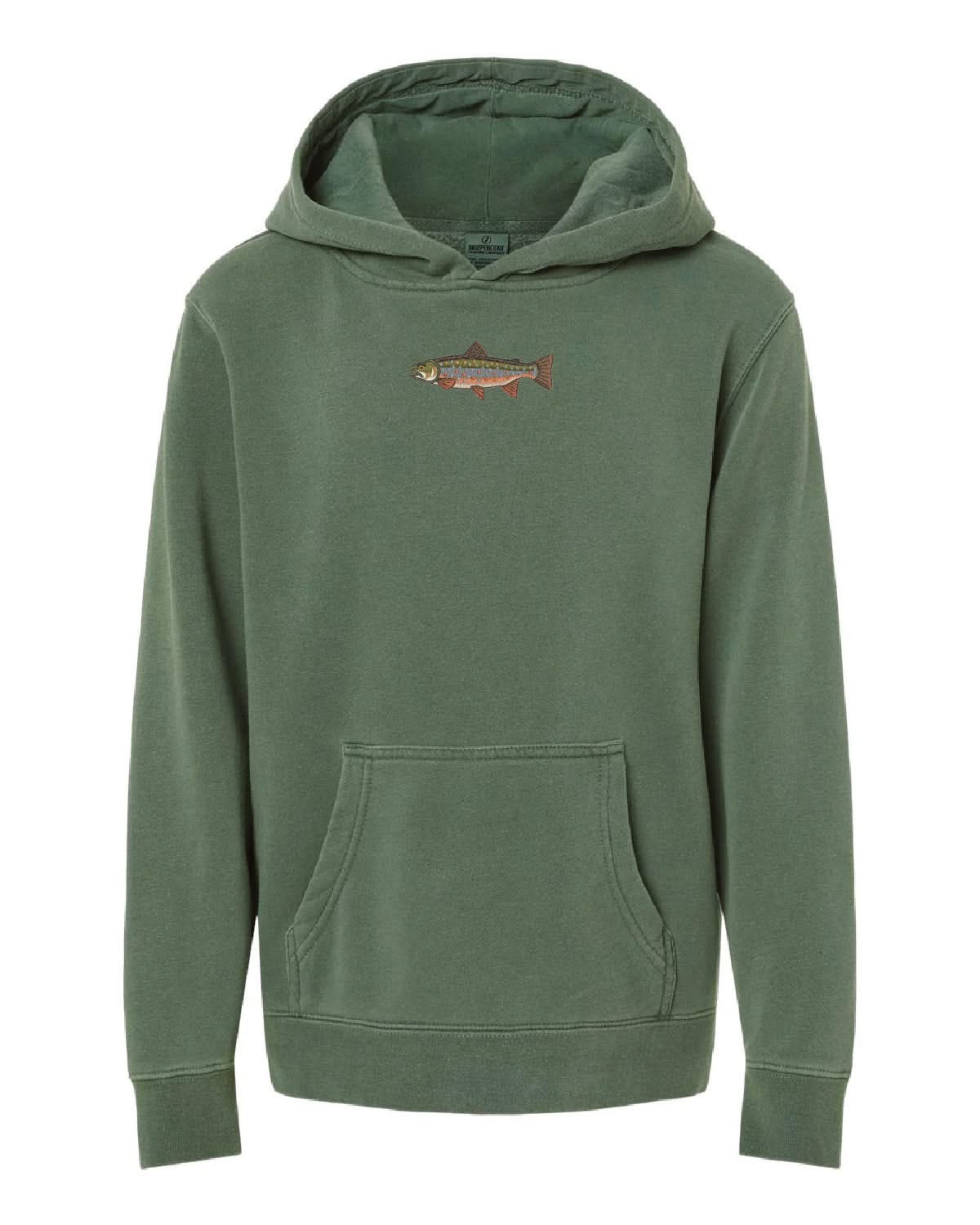 Brook Trout | Child Hoodie | Embroidered Little Mama Shirt Shop LLC