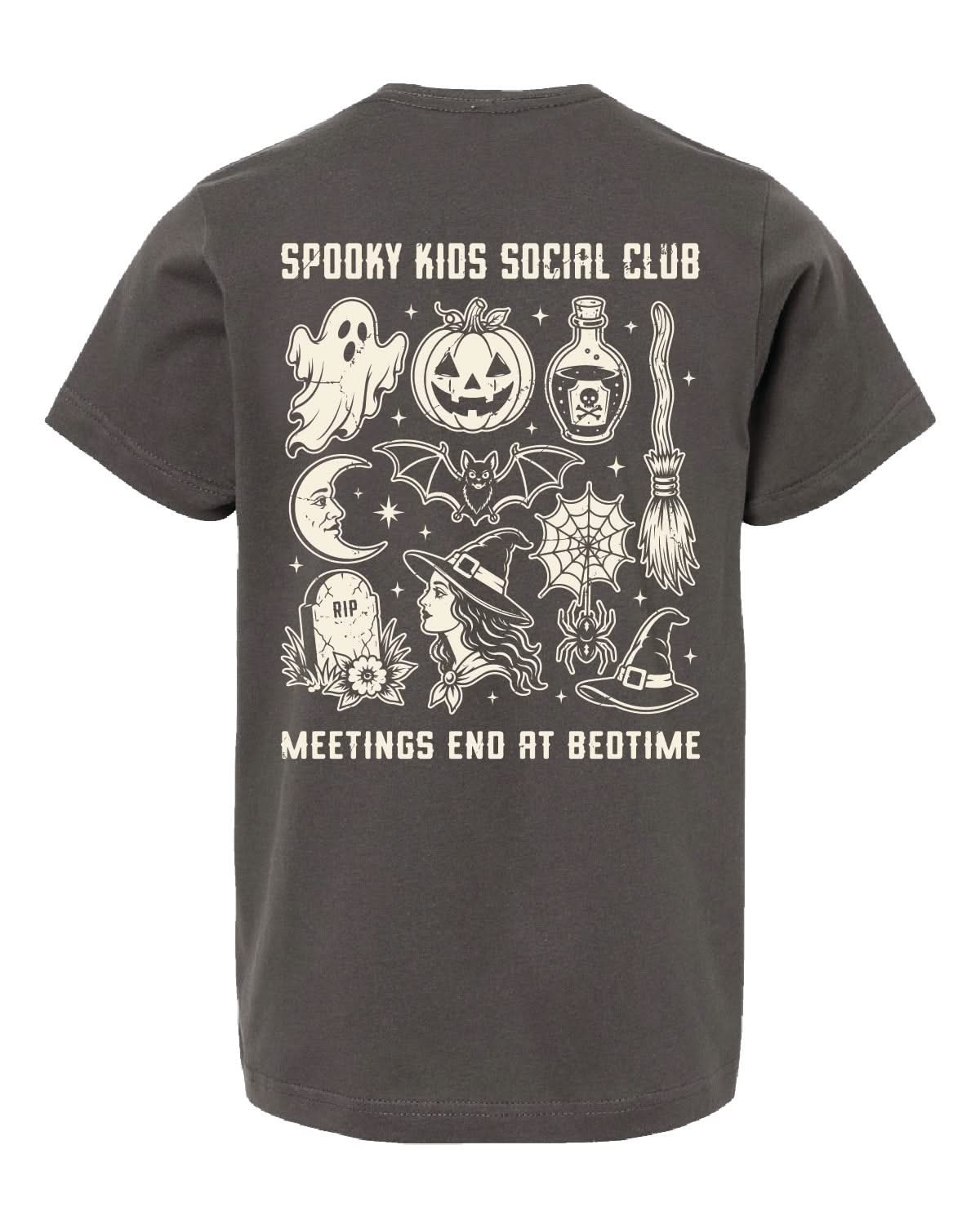 'Spooky Kids Social Club' Child Tee Little Mama Shirt Shop LLC