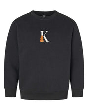 Halloween Initial Child Crewneck Little Mama Shirt Shop LLC