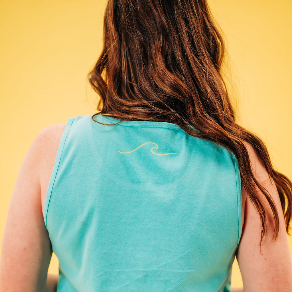 Salty w/ Wave (f&bd) - Comfort Colors TANK Little Mama Shirt Shop LLC