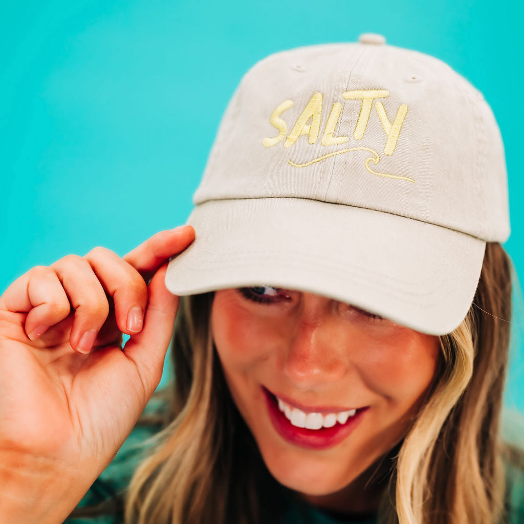 Salty - Adult Size Baseball Cap Little Mama Shirt Shop